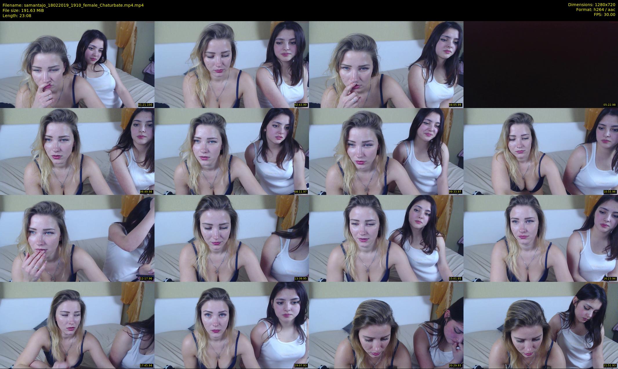 samantajo — 24 minute Chaturbate female cam show recording, 720p, Feb 18, 2019