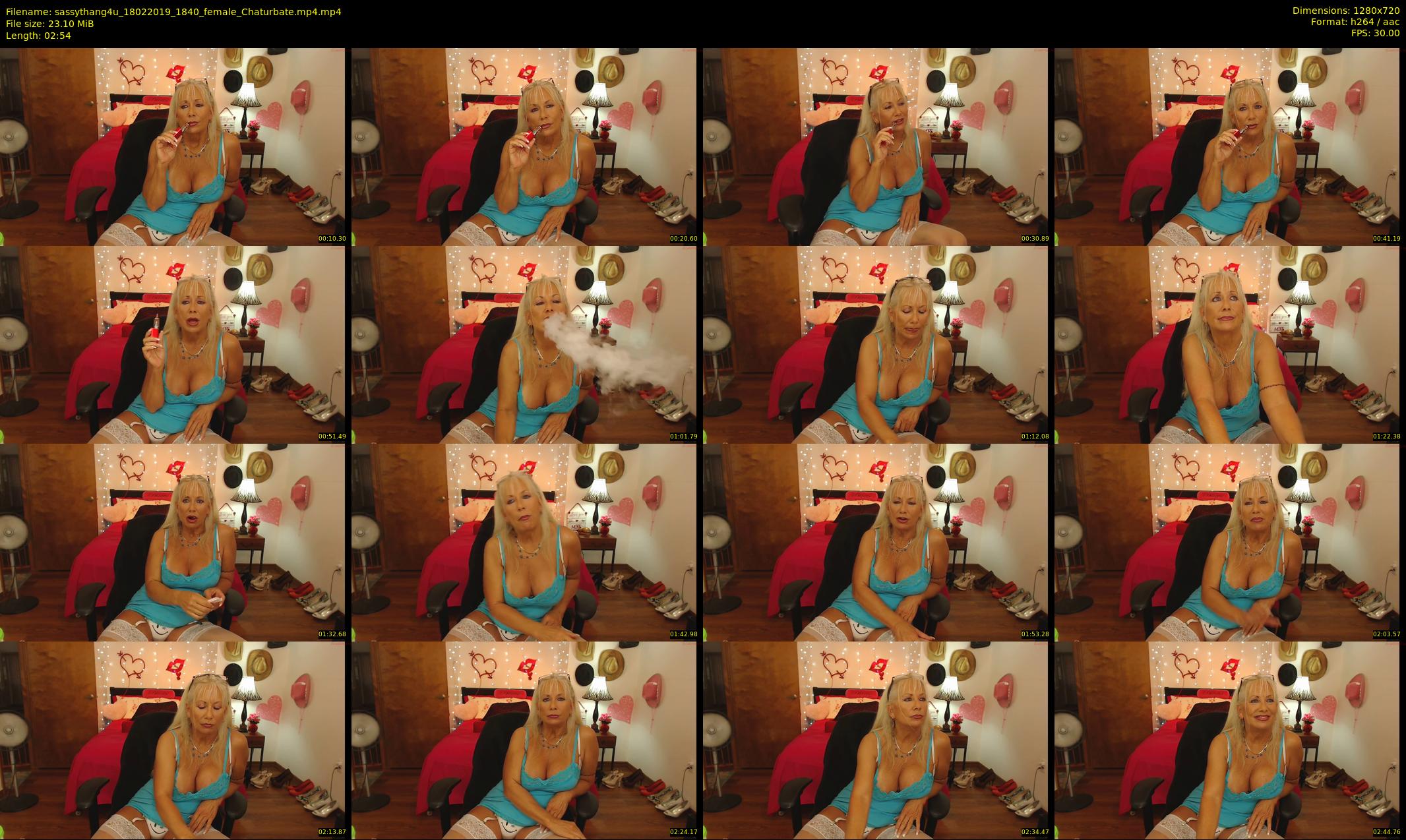 sassythang4u — 3 minute Chaturbate female cam show recording, 720p, Feb 18, 2019