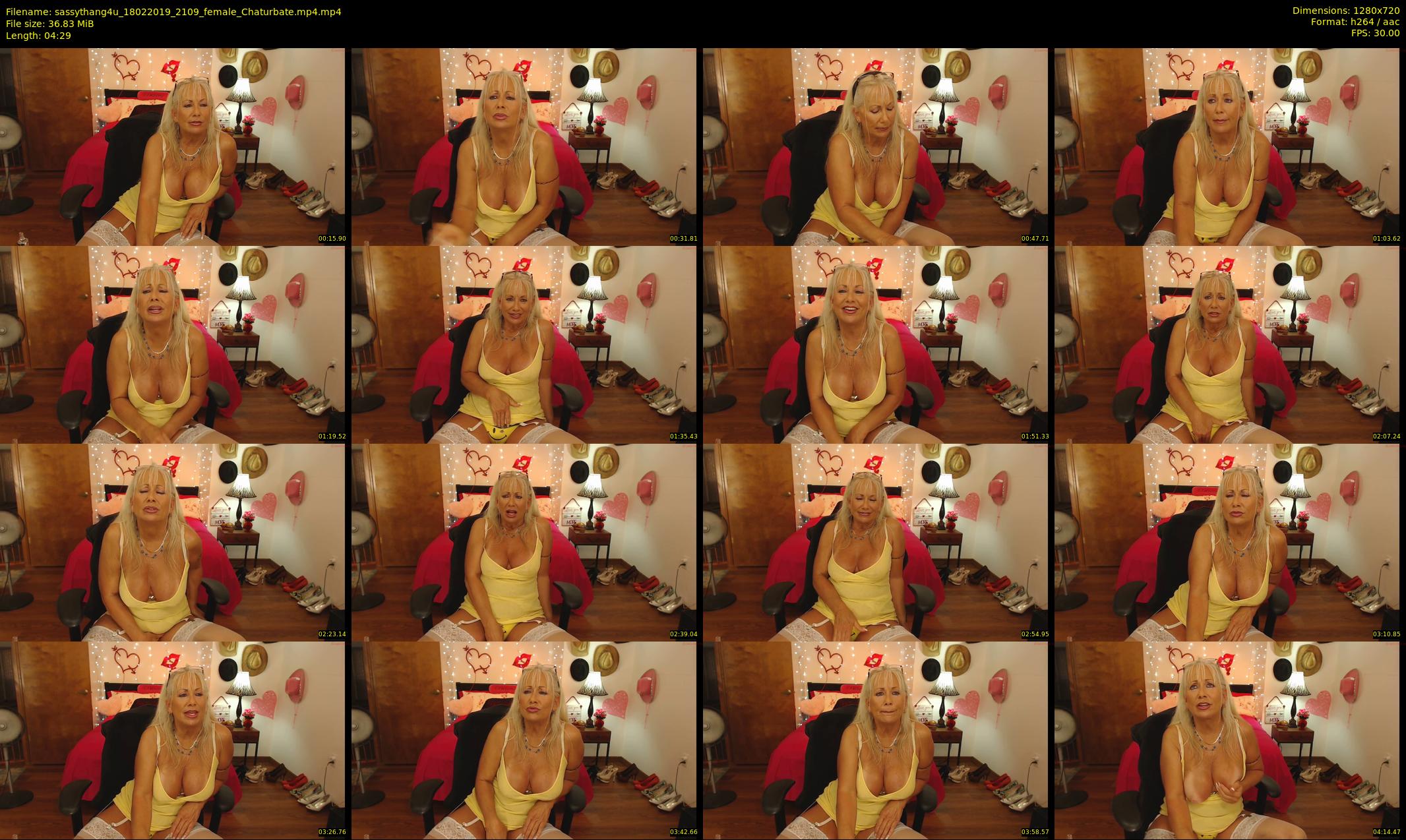 sassythang4u — 5 minute Chaturbate female cam show recording, 720p, Feb 18, 2019