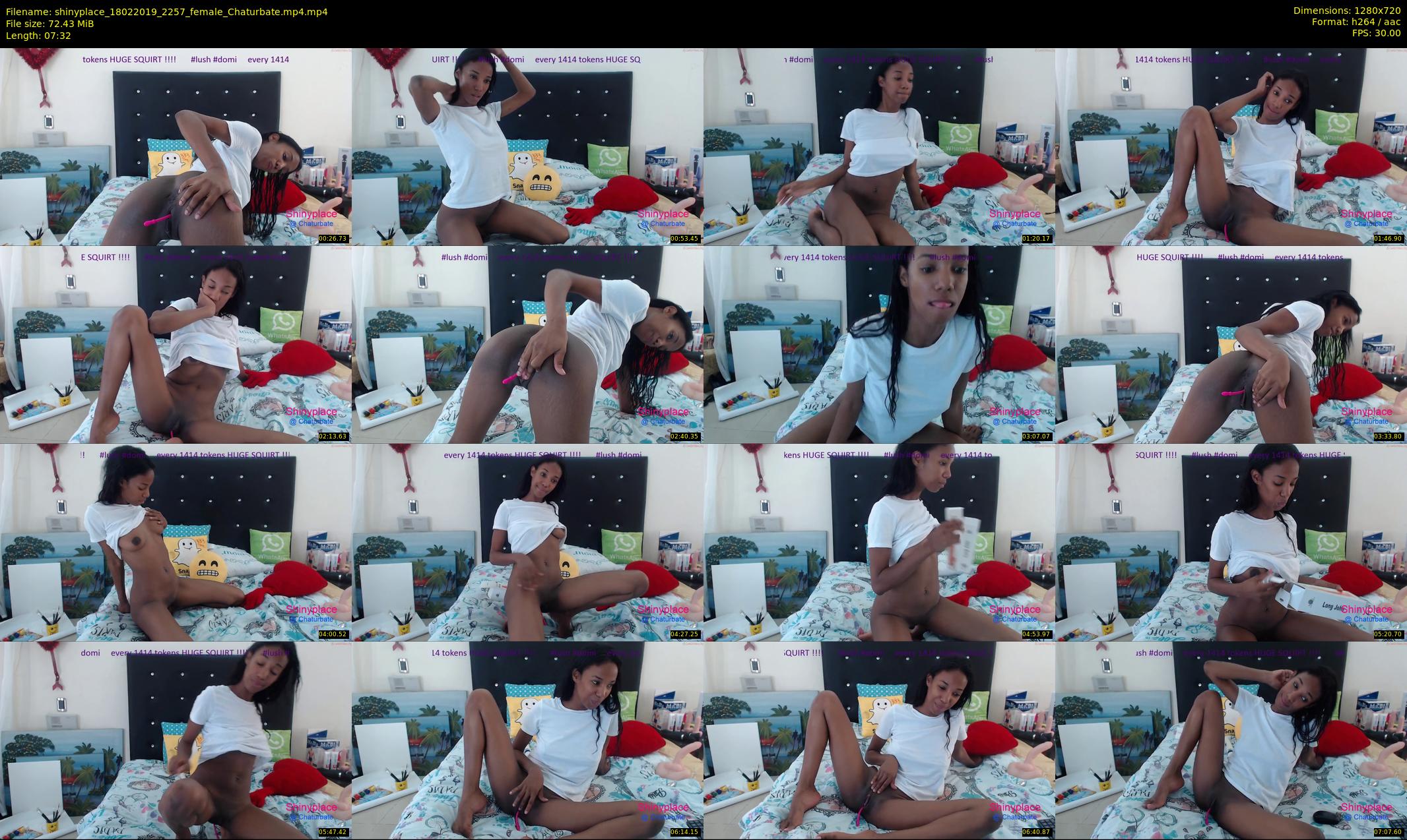 shinyplace — 8 minute Chaturbate couple cam show recording, 720p, Feb 18, 2019