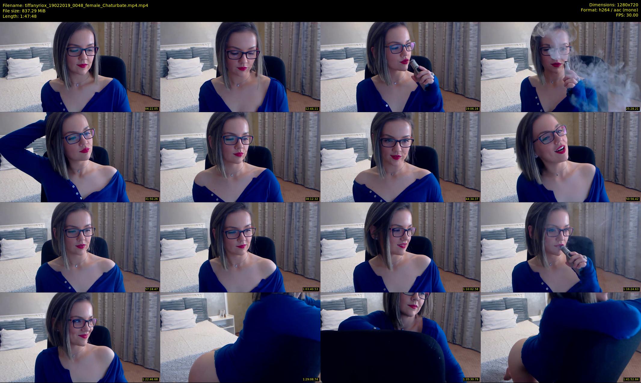 tiffanyriox — 108 minute Chaturbate female cam show recording, 720p, Feb 19, 2019