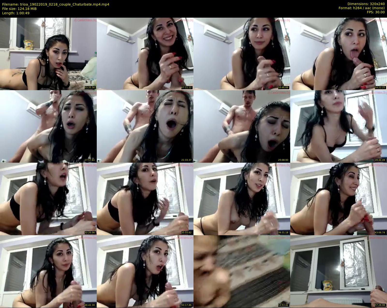 trioa — 61 minute Chaturbate couple cam show recording, SD, Feb 19, 2019