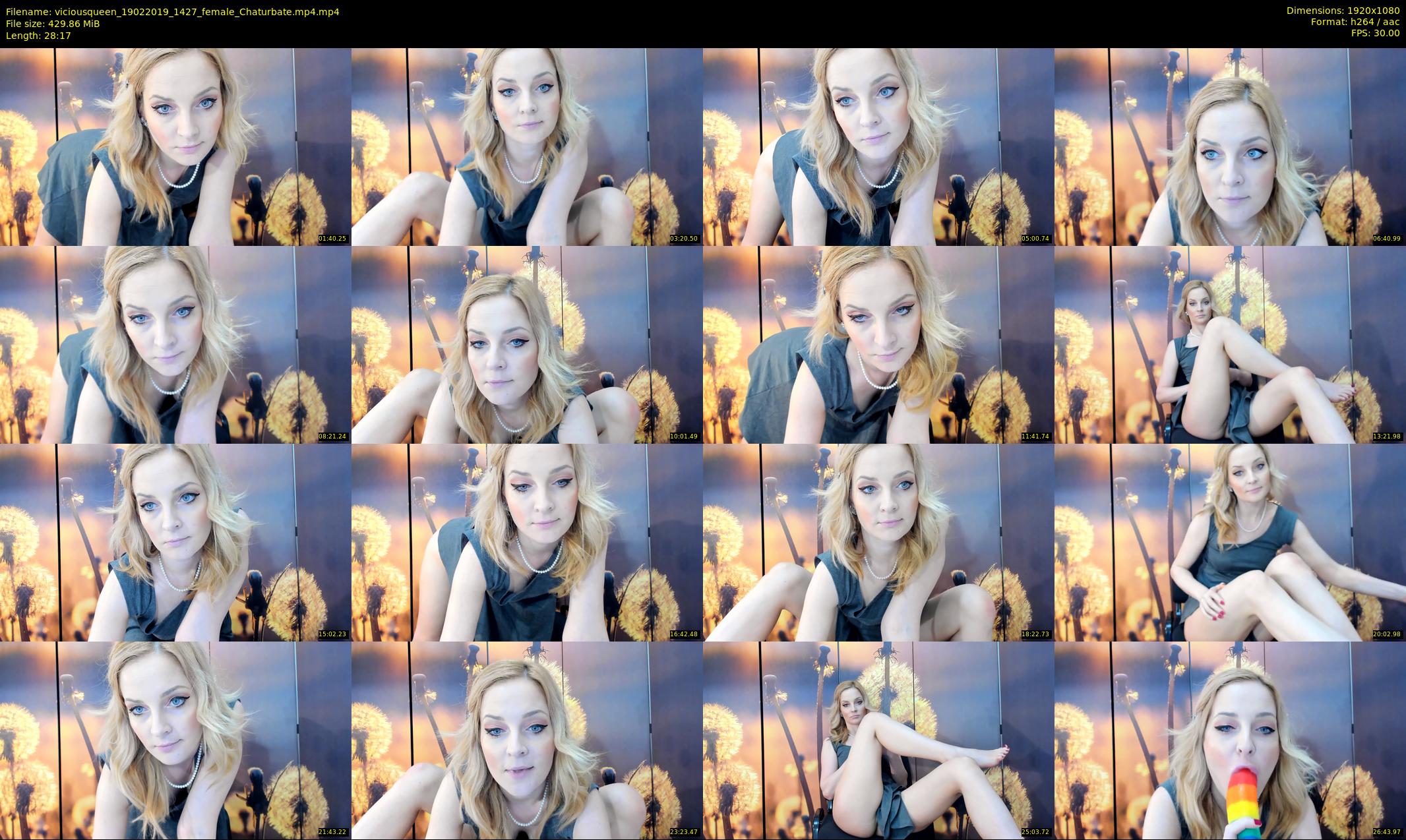 viciousqueen — 29 minute Chaturbate female cam show recording, 1080p, Feb 19, 2019