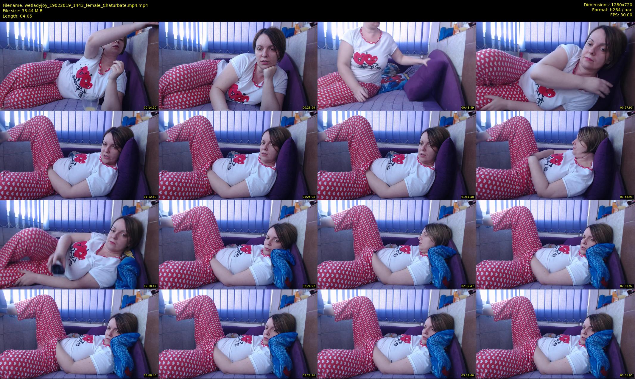 wetladyjoy — 5 minute Chaturbate female cam show recording, 720p, Feb 19, 2019