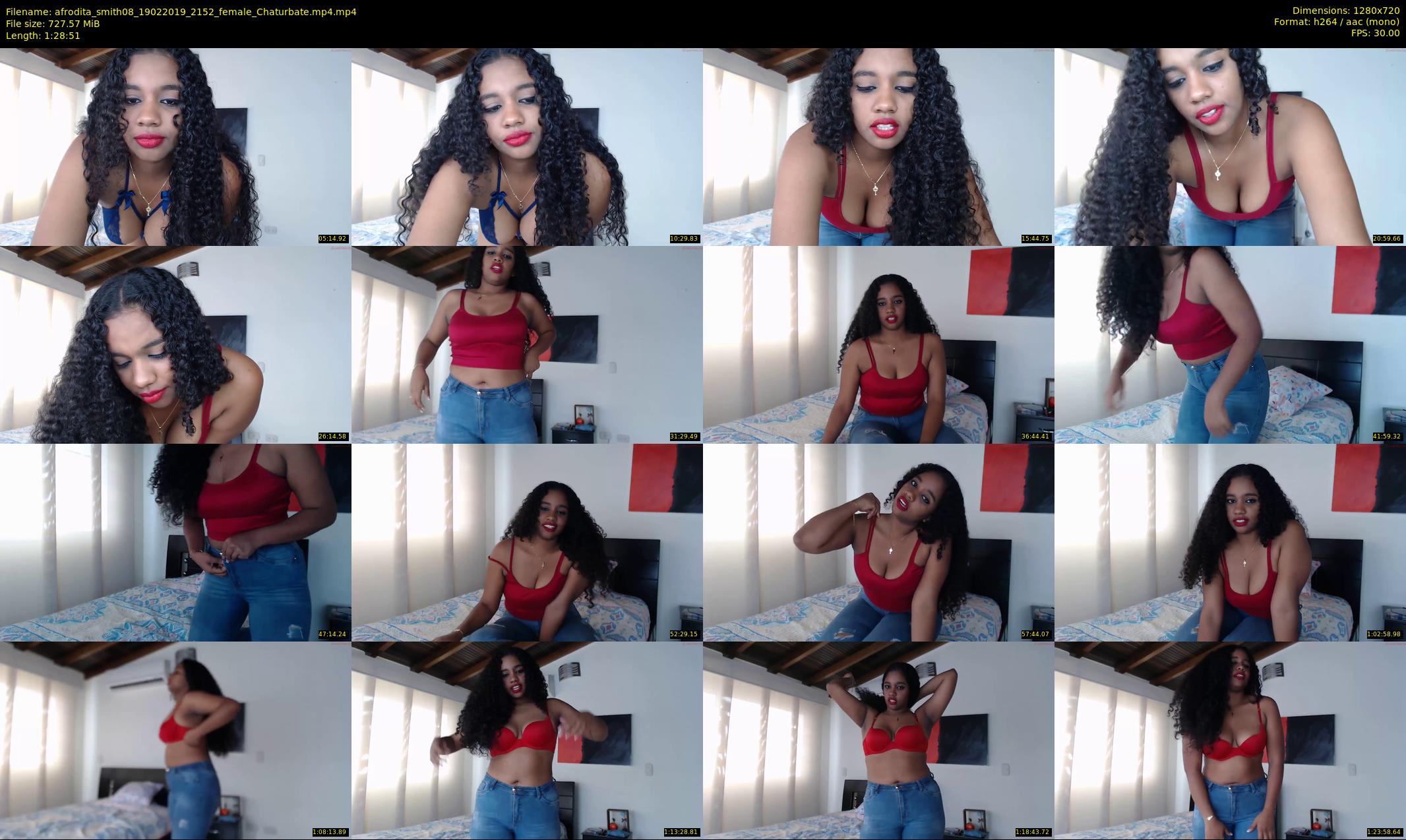 afrodita_smith08 — 89 minute Chaturbate female cam show recording, 720p, Feb 19, 2019