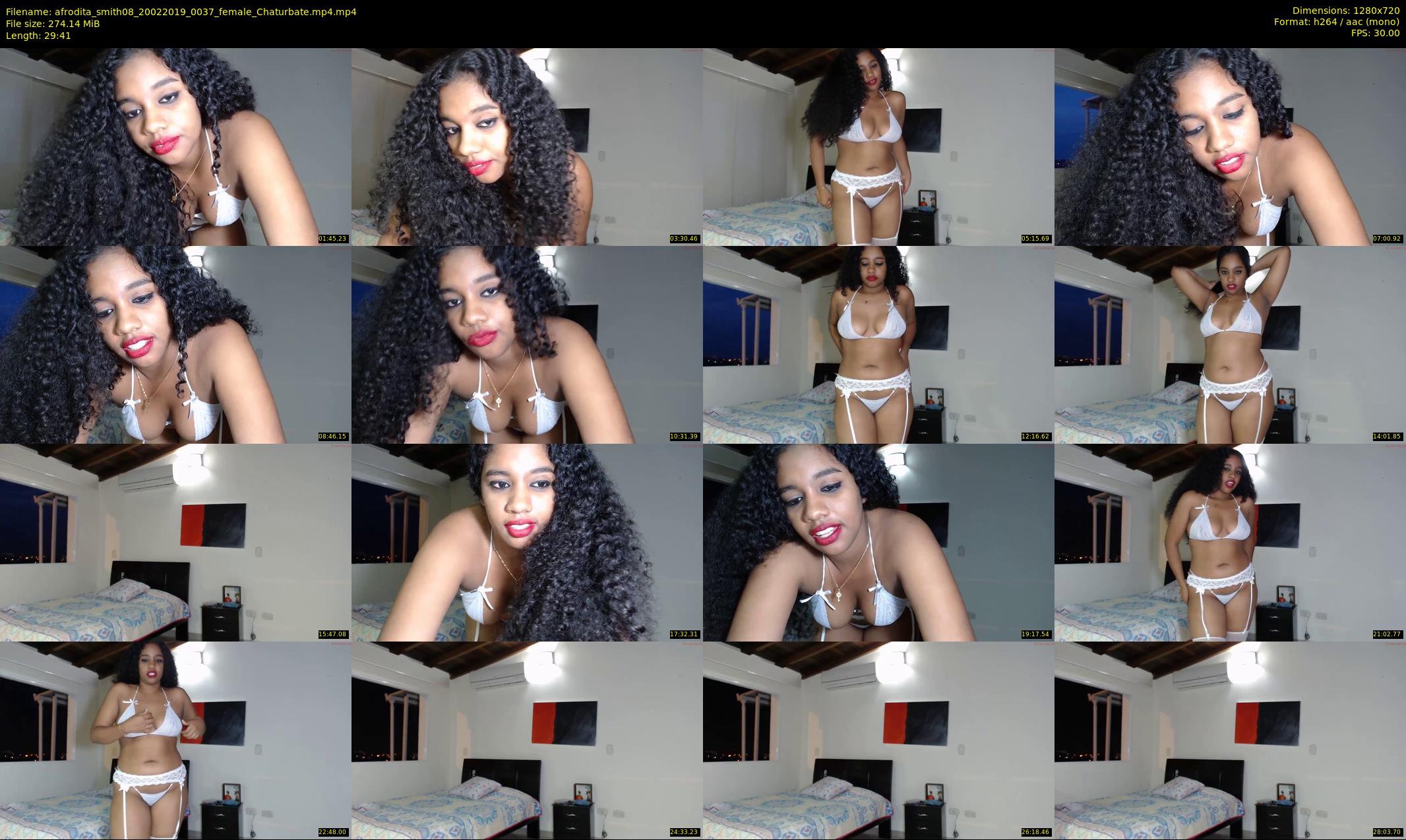 afrodita_smith08 — 30 minute Chaturbate female cam show recording, 720p, Feb 20, 2019