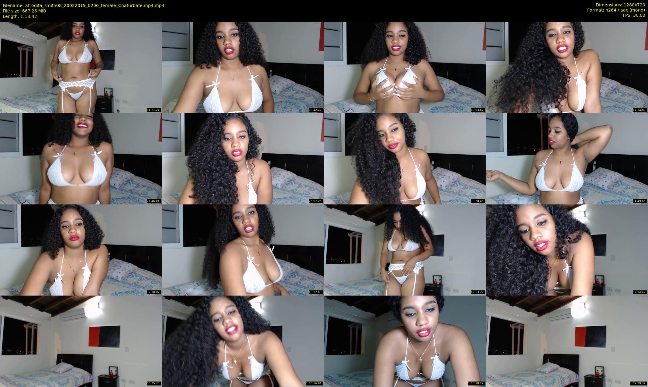 afrodita_smith08 — 74 minute Chaturbate female cam show recording, 720p, Feb 20, 2019