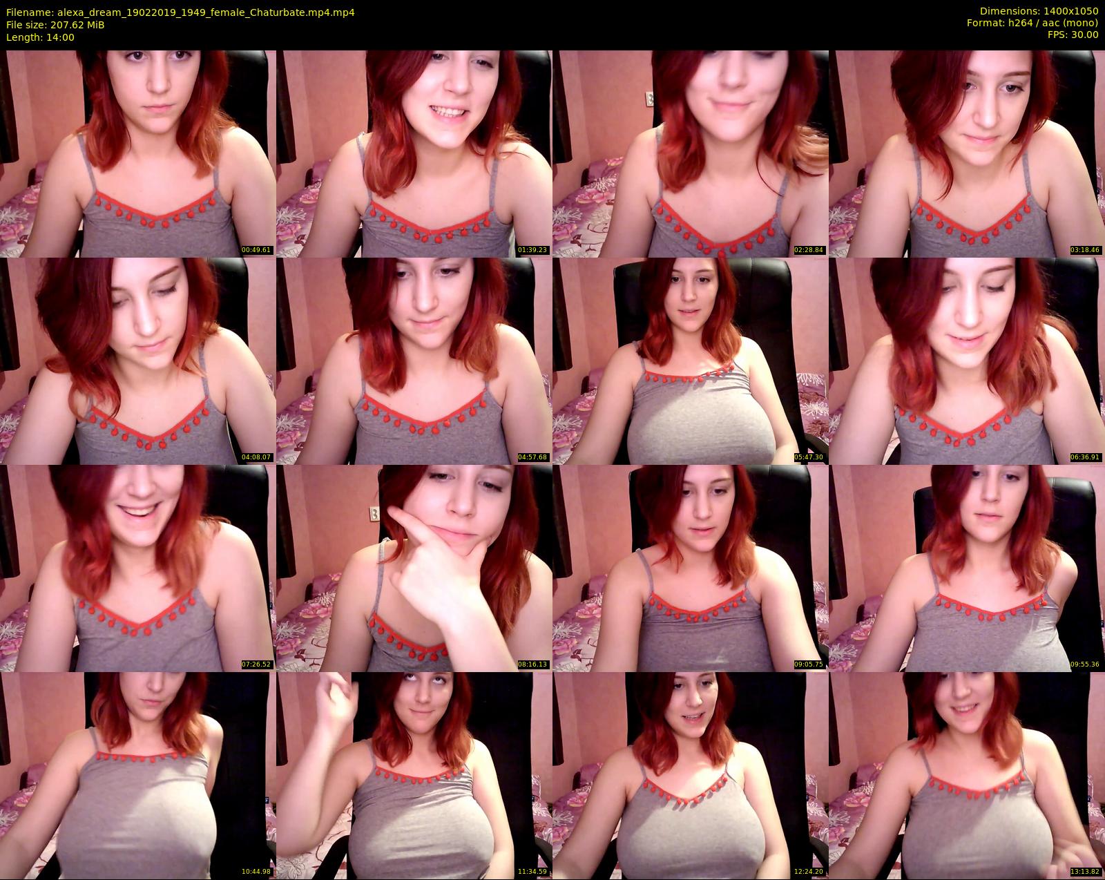 alexa_dream — 14 minute Chaturbate female cam show recording, 720p, Feb 19, 2019