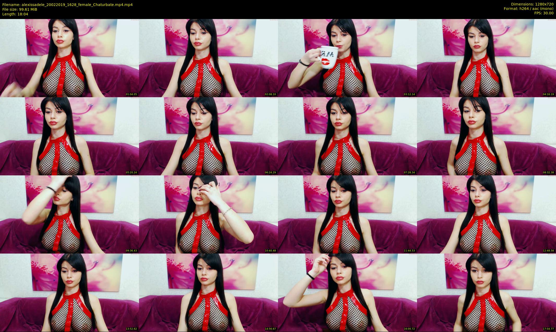 alexissadele — 19 minute Chaturbate female cam show recording, 720p, Feb 20, 2019