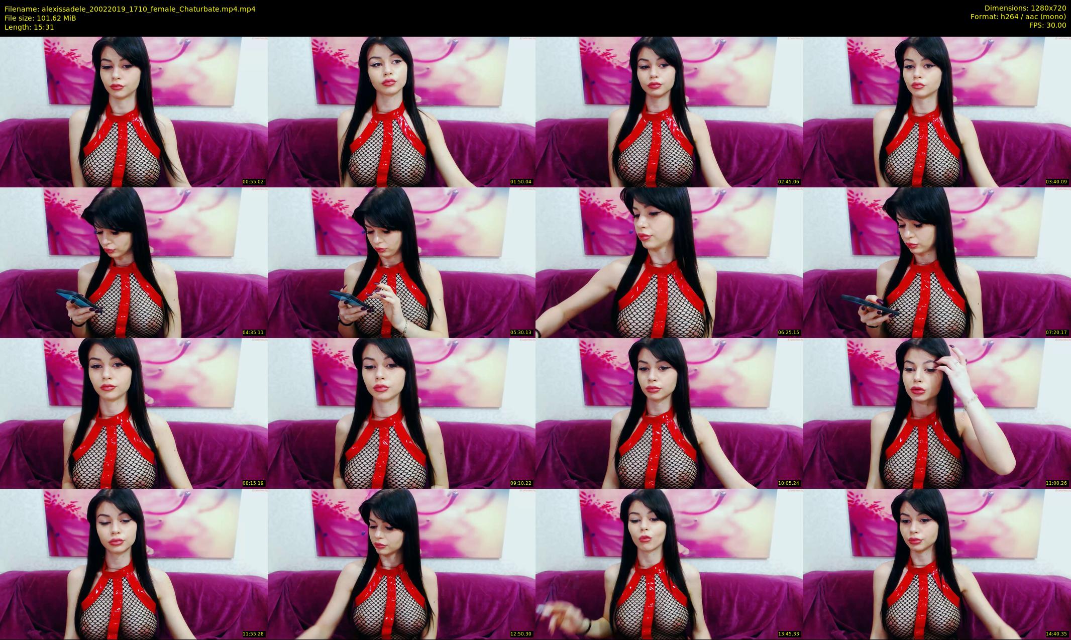 alexissadele — 16 minute Chaturbate female cam show recording, 720p, Feb 20, 2019