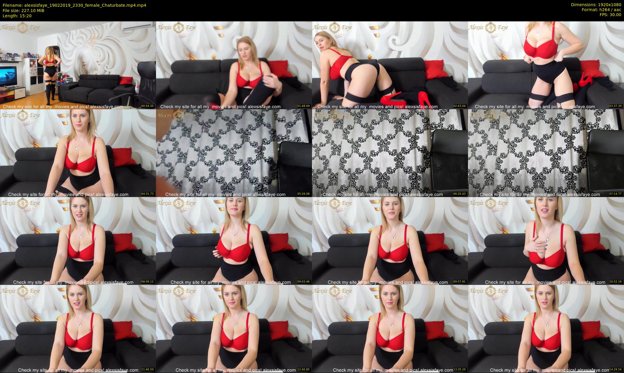 alexsisfaye — 16 minute Chaturbate female cam show recording, 1080p, Feb 19, 2019