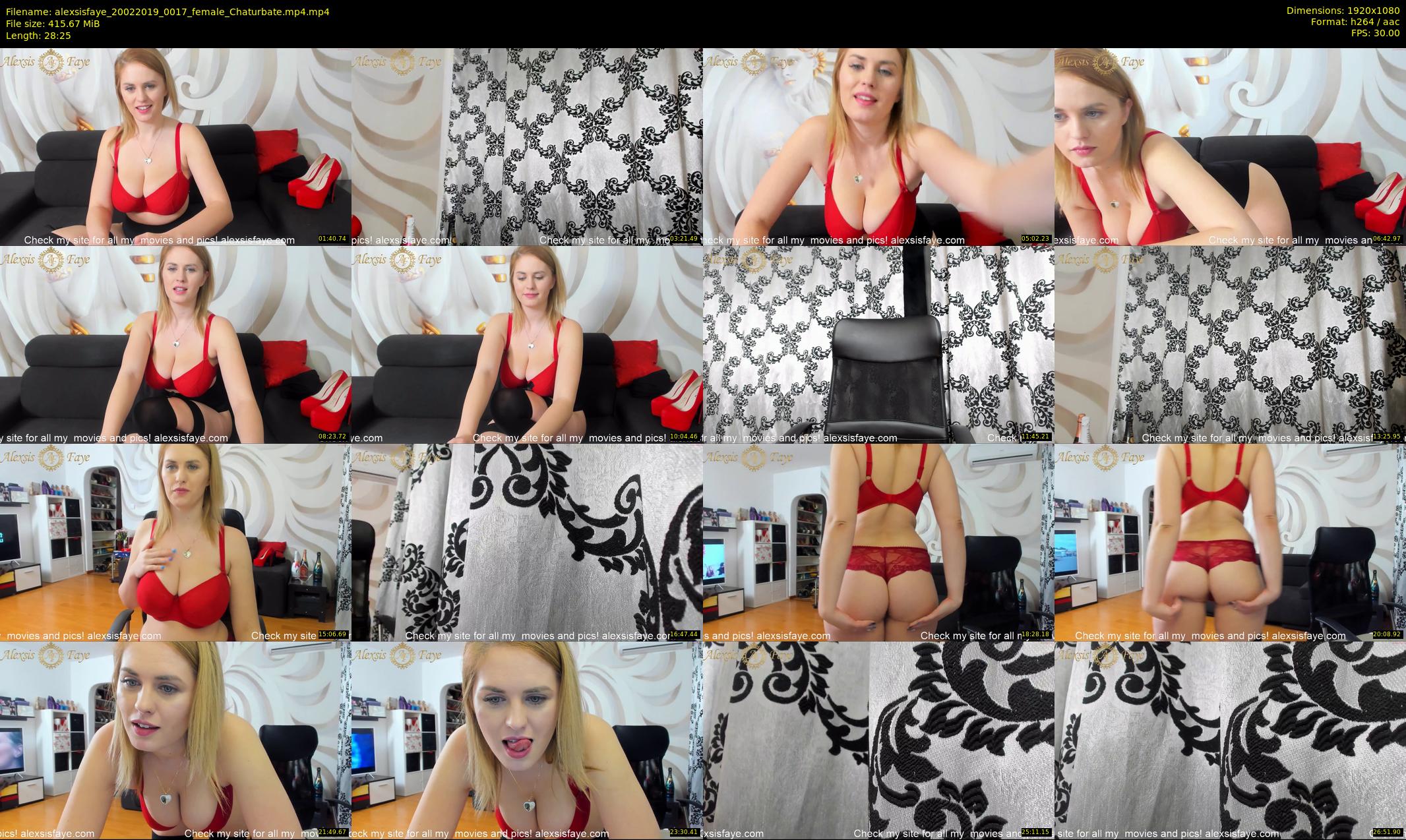 alexsisfaye — 29 minute Chaturbate female cam show recording, 1080p, Feb 20, 2019
