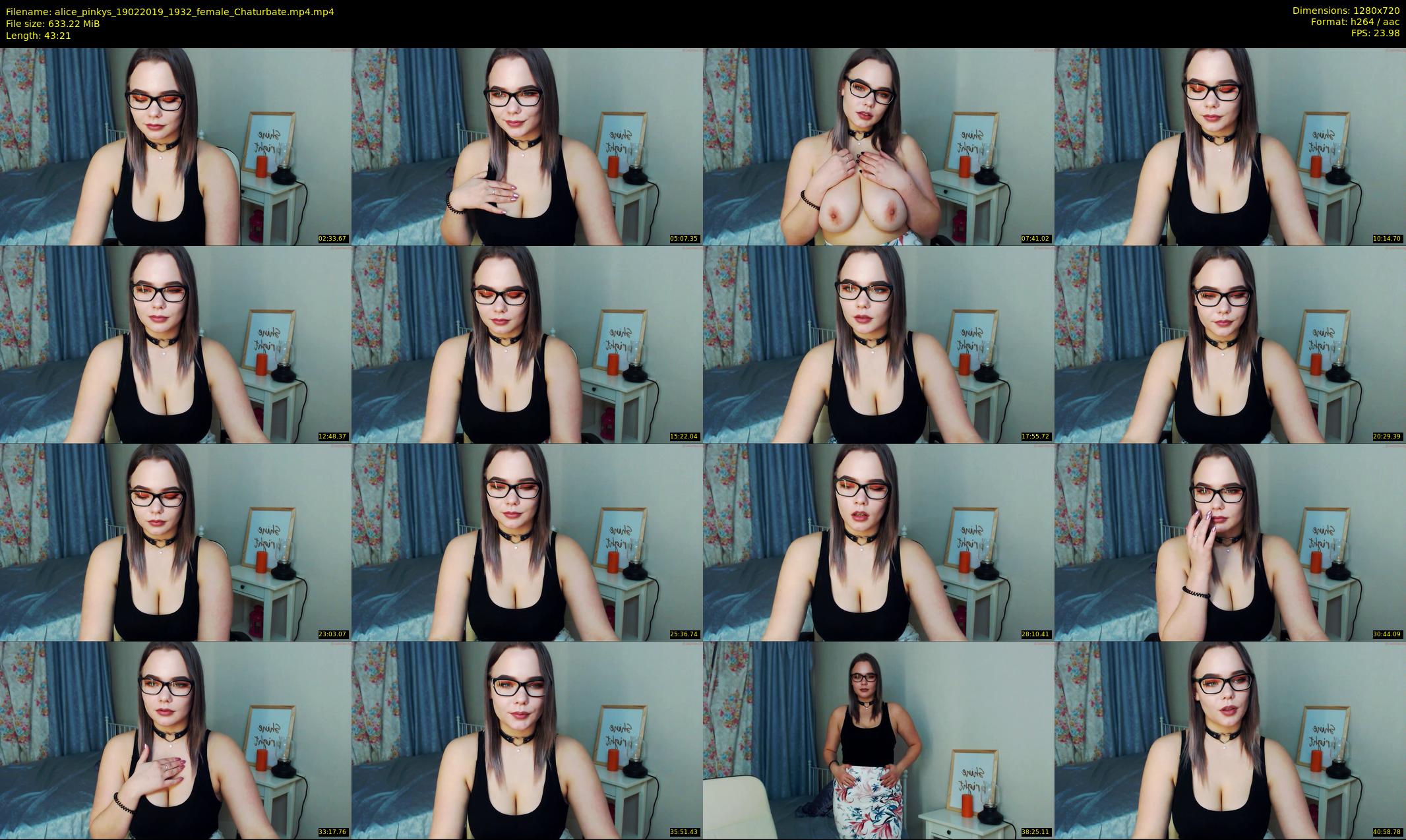 alice_pinkys — 44 minute Chaturbate female cam show recording, 720p, Feb 19, 2019
