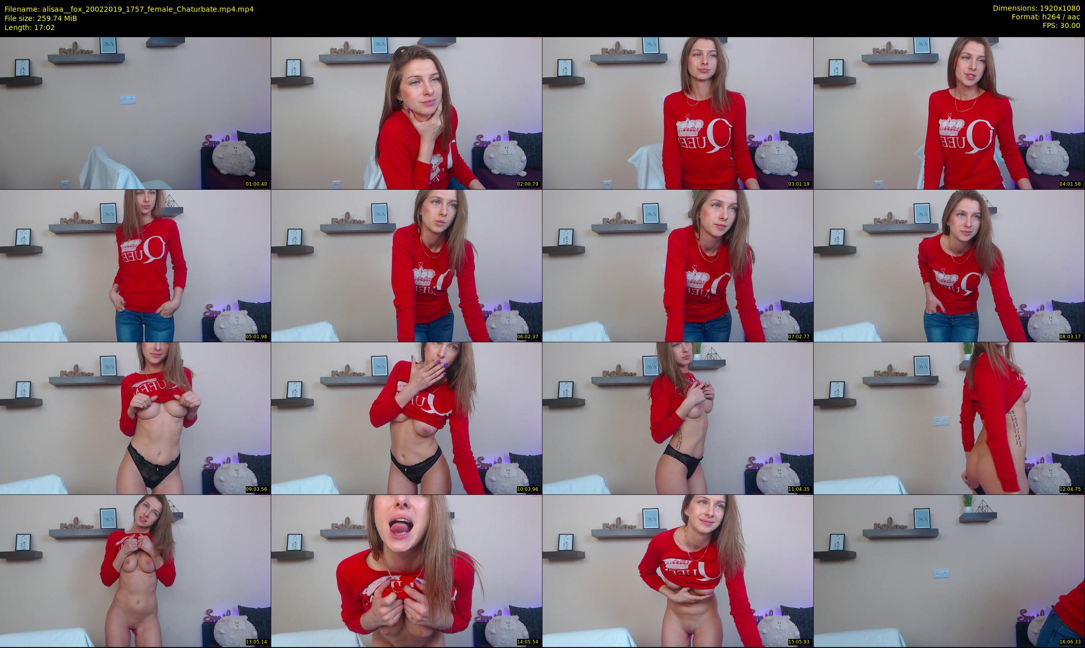 alisaa__fox — 18 minute Chaturbate female cam show recording, 1080p, Feb 20, 2019