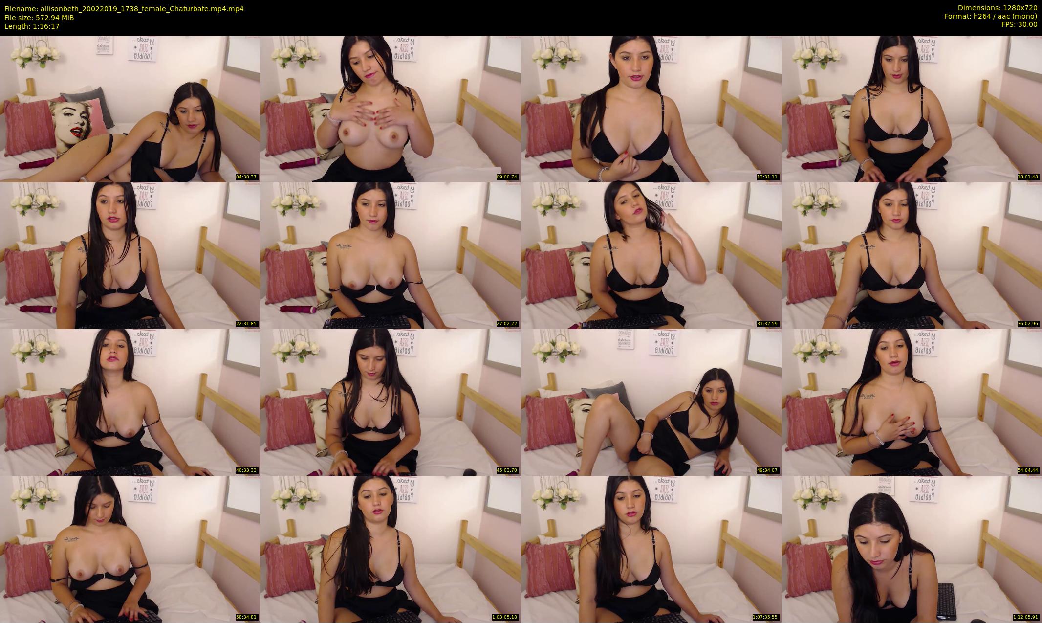 allisonbeth — 77 minute Chaturbate female cam show recording, 720p, Feb 20, 2019