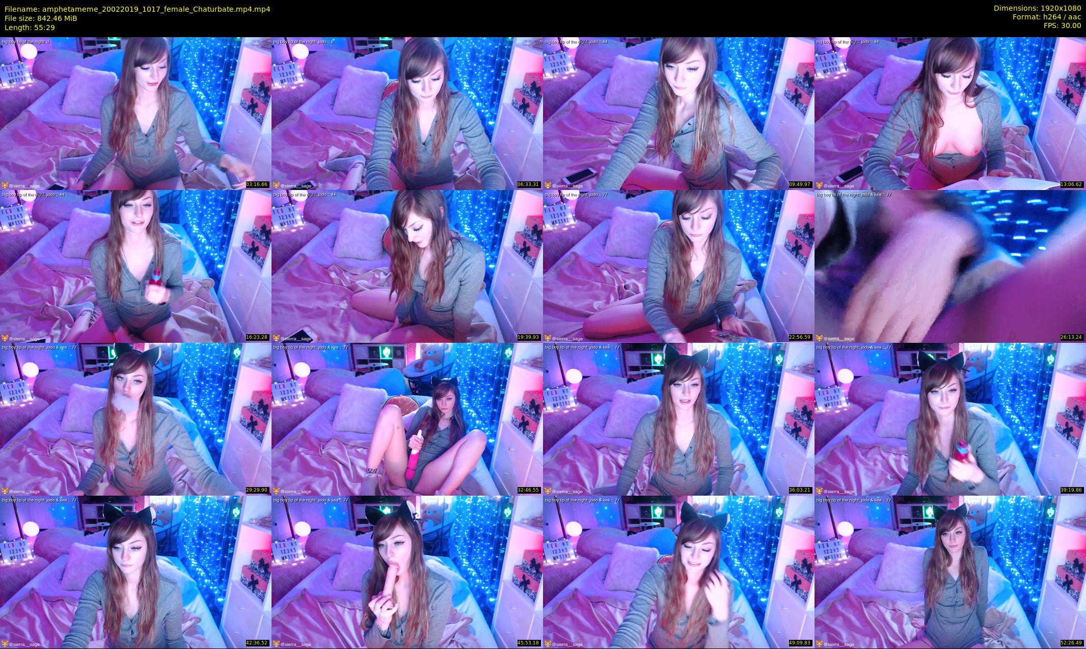 amphetameme — 56 minute Chaturbate female cam show recording, 1080p, Feb 20, 2019