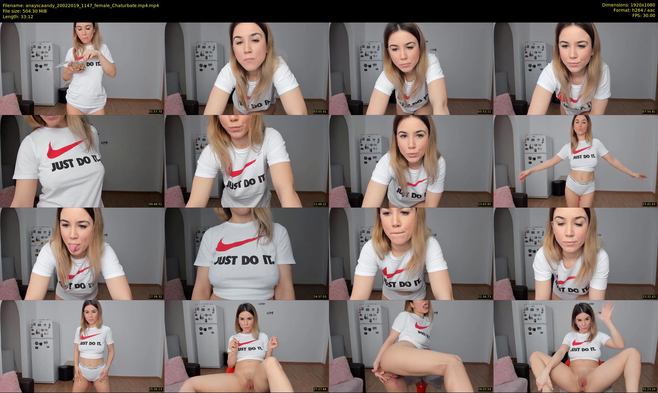 anayscaandy — 34 minute Chaturbate female cam show recording, 1080p, Feb 20, 2019