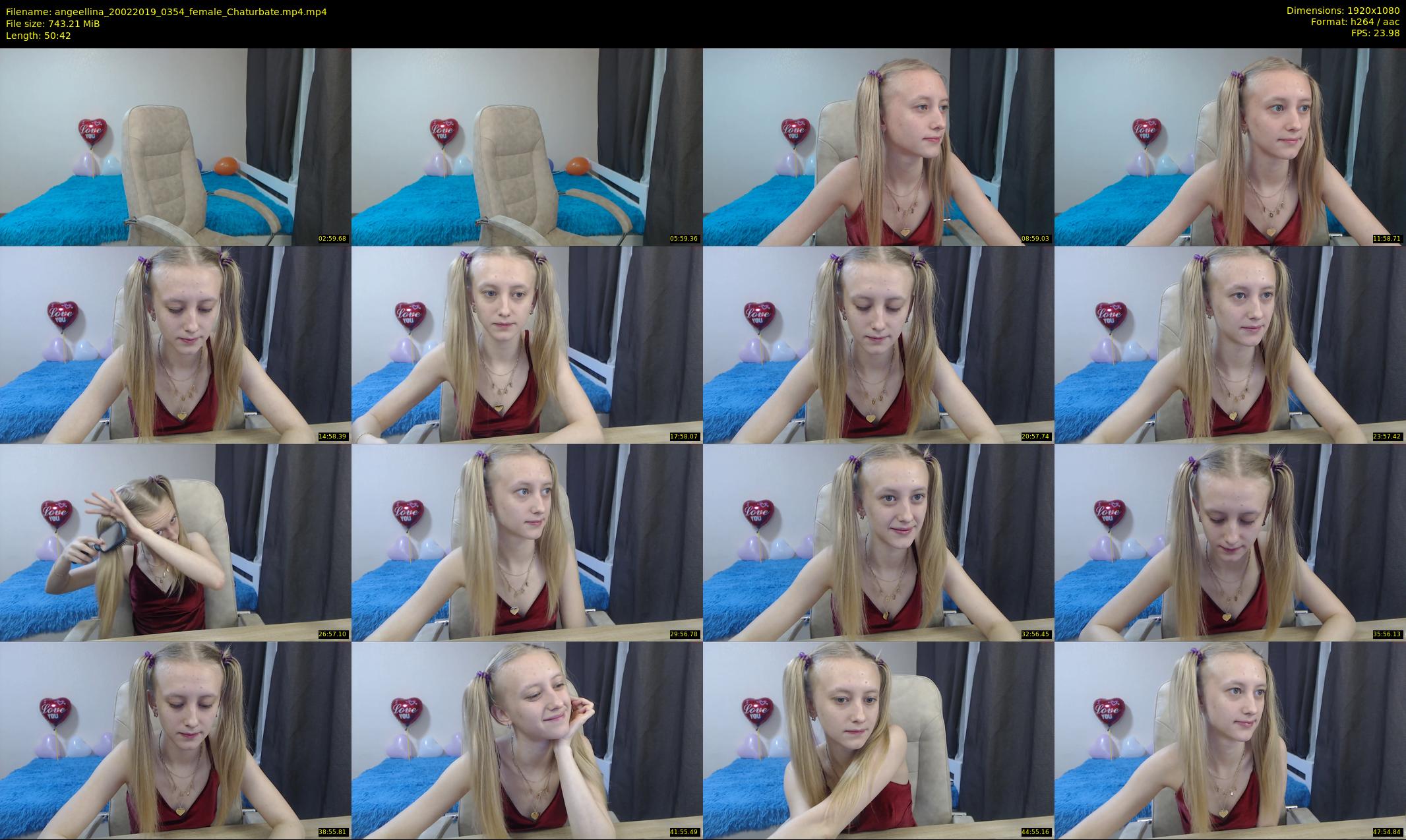 angeellina — 51 minute Chaturbate female cam show recording, 1080p, Feb 20, 2019