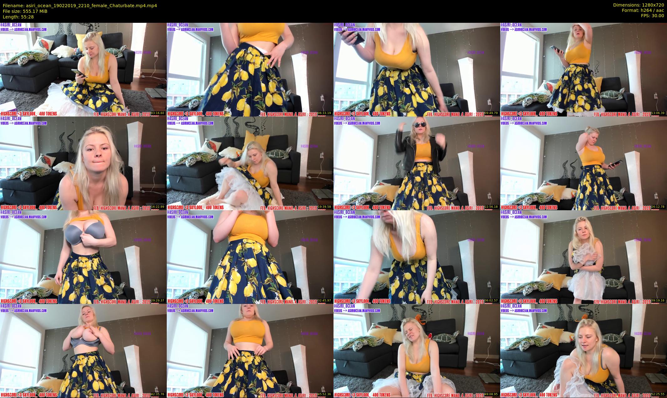 asiri_ocean — 56 minute Chaturbate female cam show recording, 720p, Feb 19, 2019