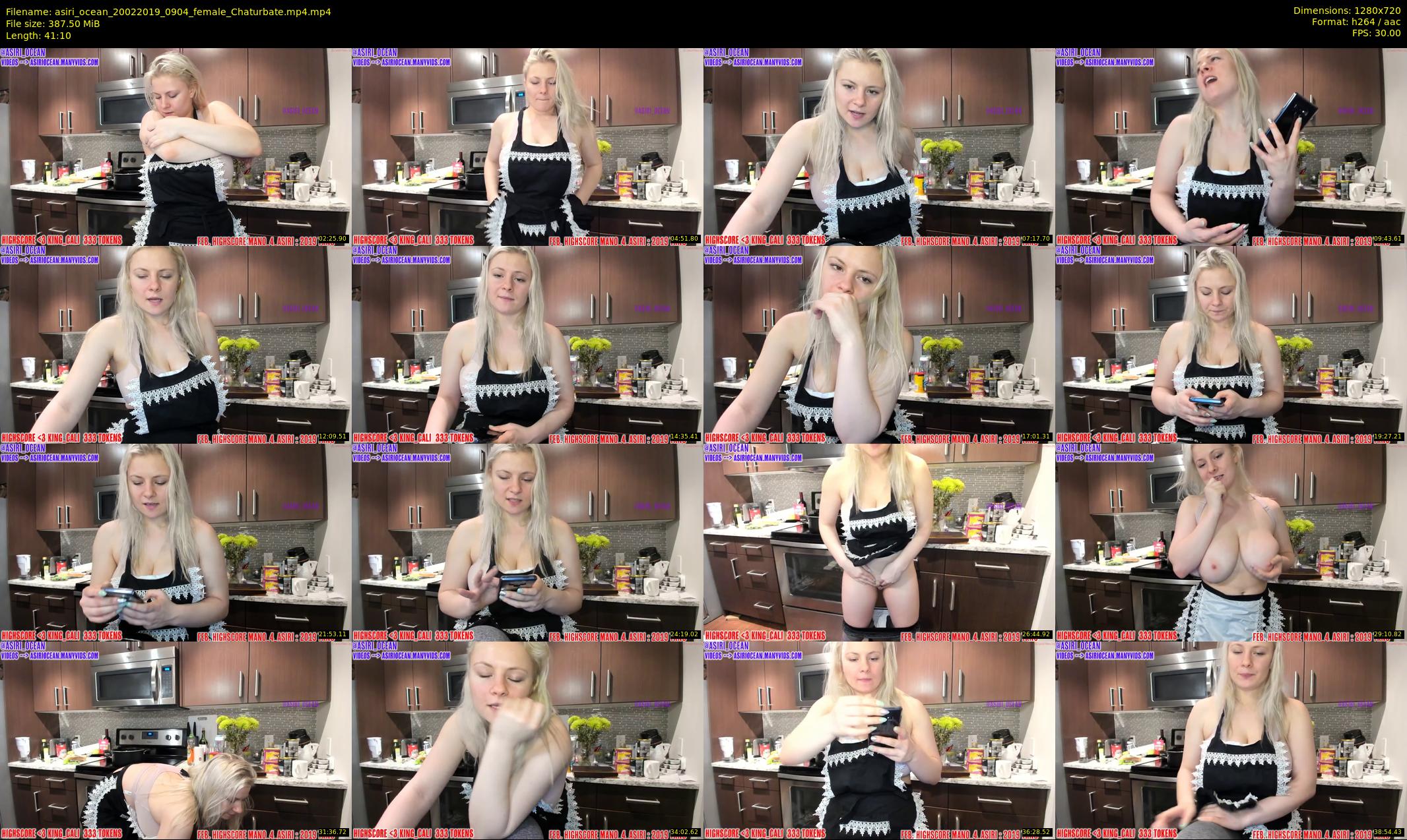 asiri_ocean — 42 minute Chaturbate female cam show recording, 720p, Feb 20, 2019
