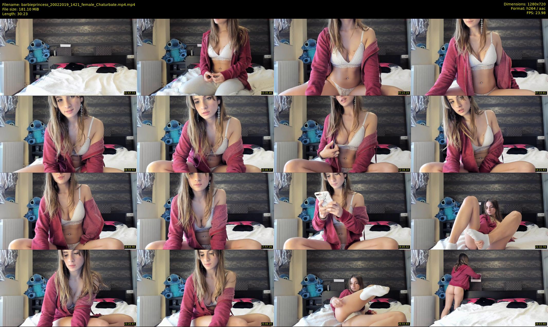 barbieprincess — 31 minute Chaturbate female cam show recording, 720p, Feb 20, 2019