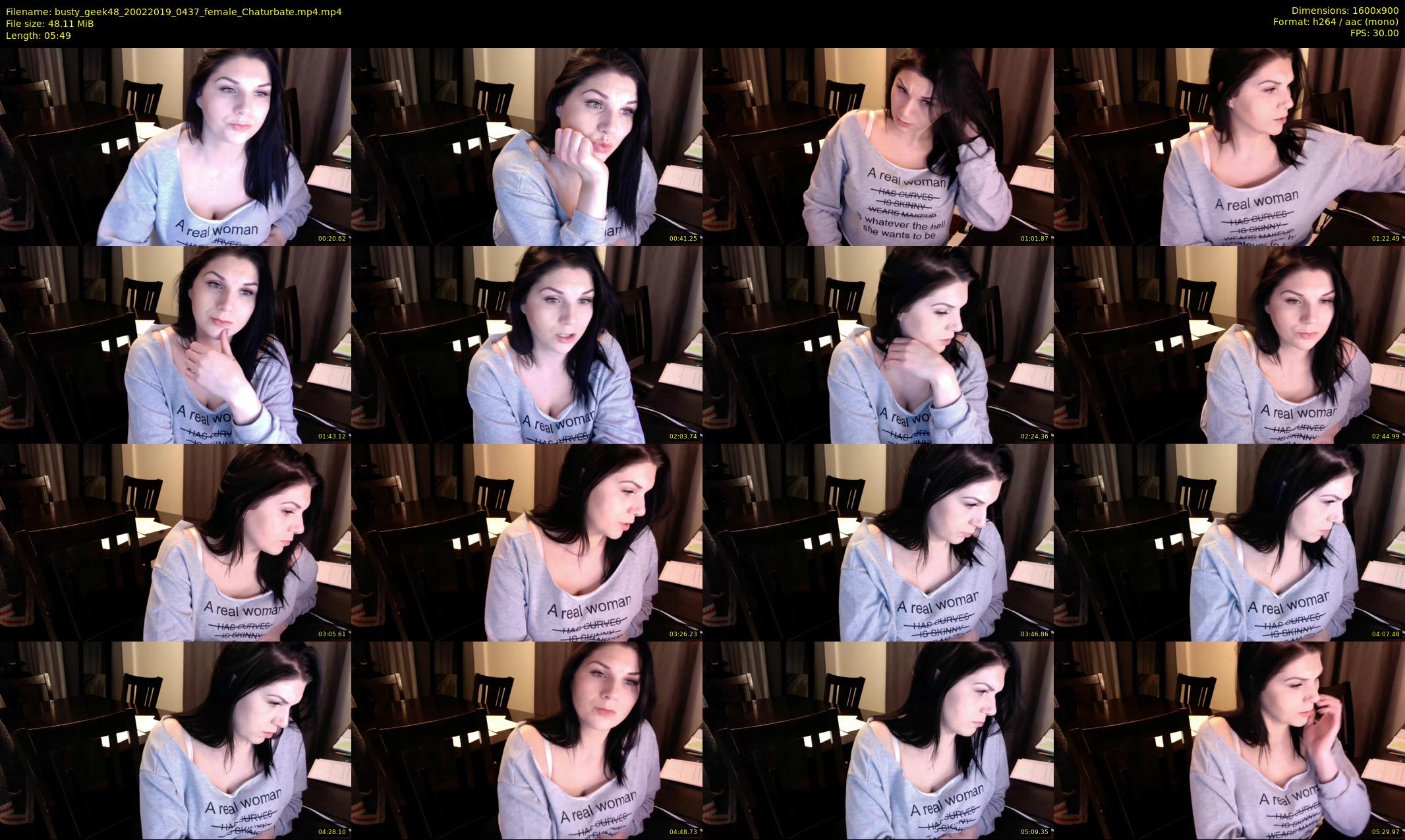 busty_geek48 — 6 minute Chaturbate female cam show recording, 720p, Feb 20, 2019