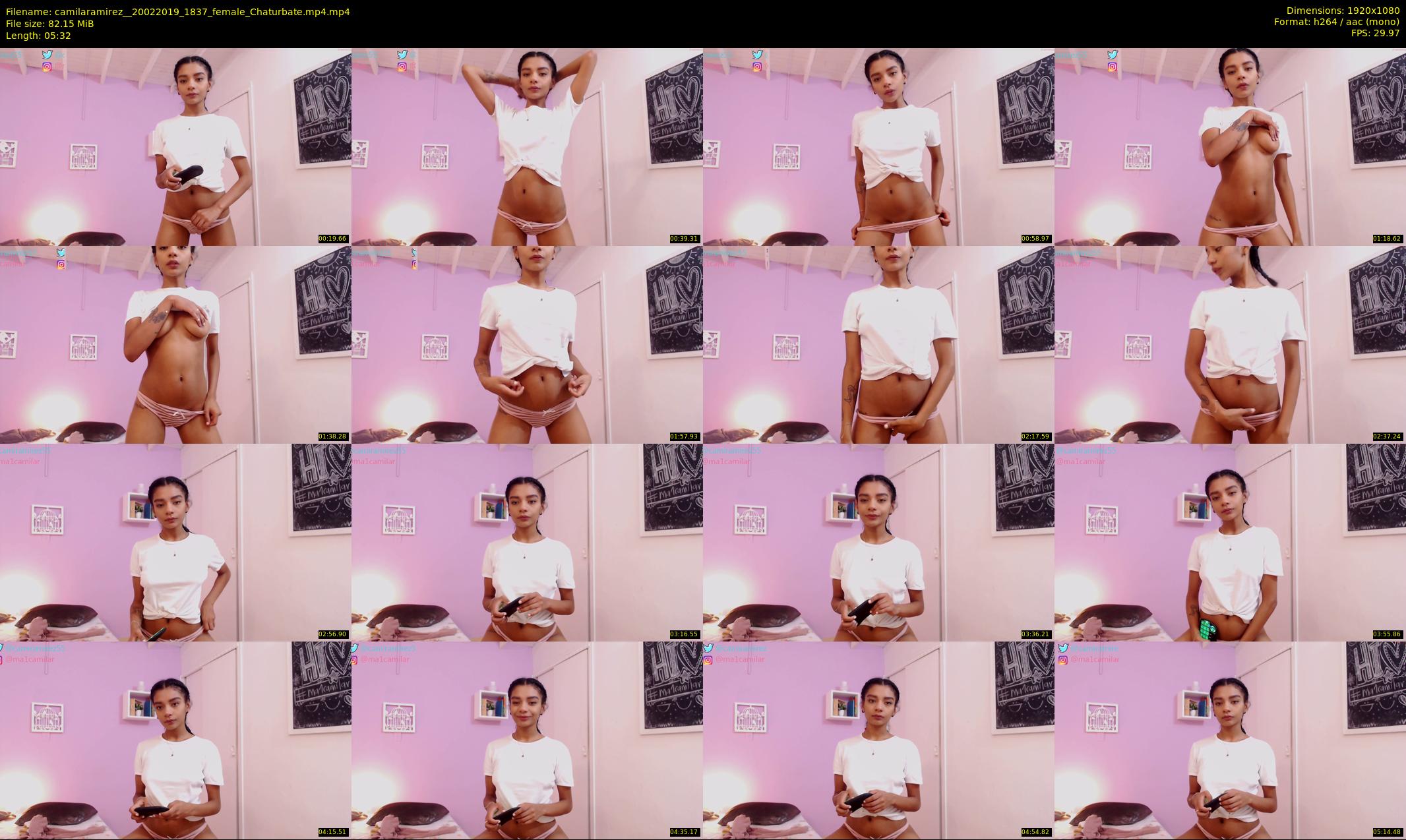 camilaramirez_ — 6 minute Chaturbate female cam show recording, 1080p, Feb 20, 2019