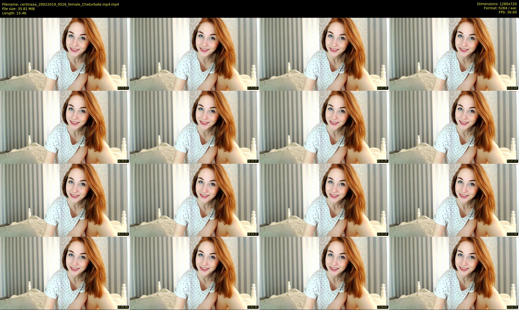 certinaaa — 16 minute Chaturbate female cam show recording, 720p, Feb 20, 2019