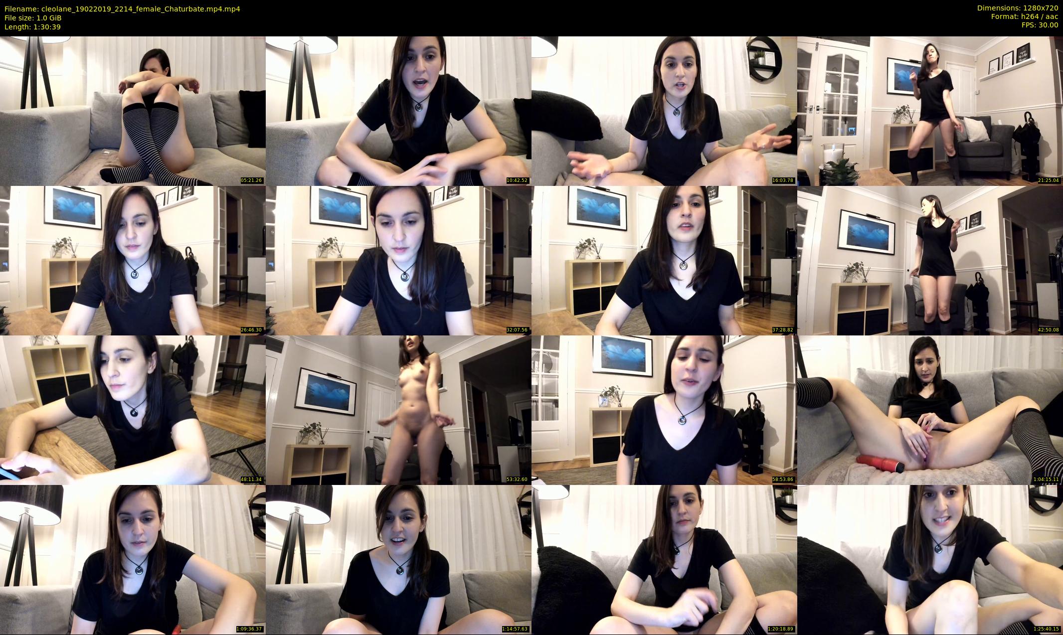 cleolane — 91 minute Chaturbate female cam show recording, 720p, Feb 19, 2019