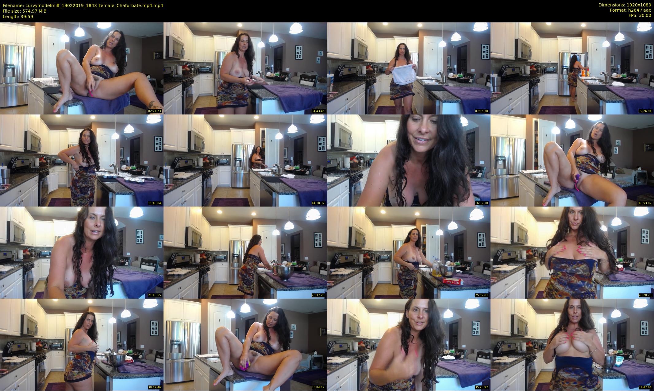 curvymodelmilf — 40 minute Chaturbate female cam show recording, 1080p, Feb 19, 2019
