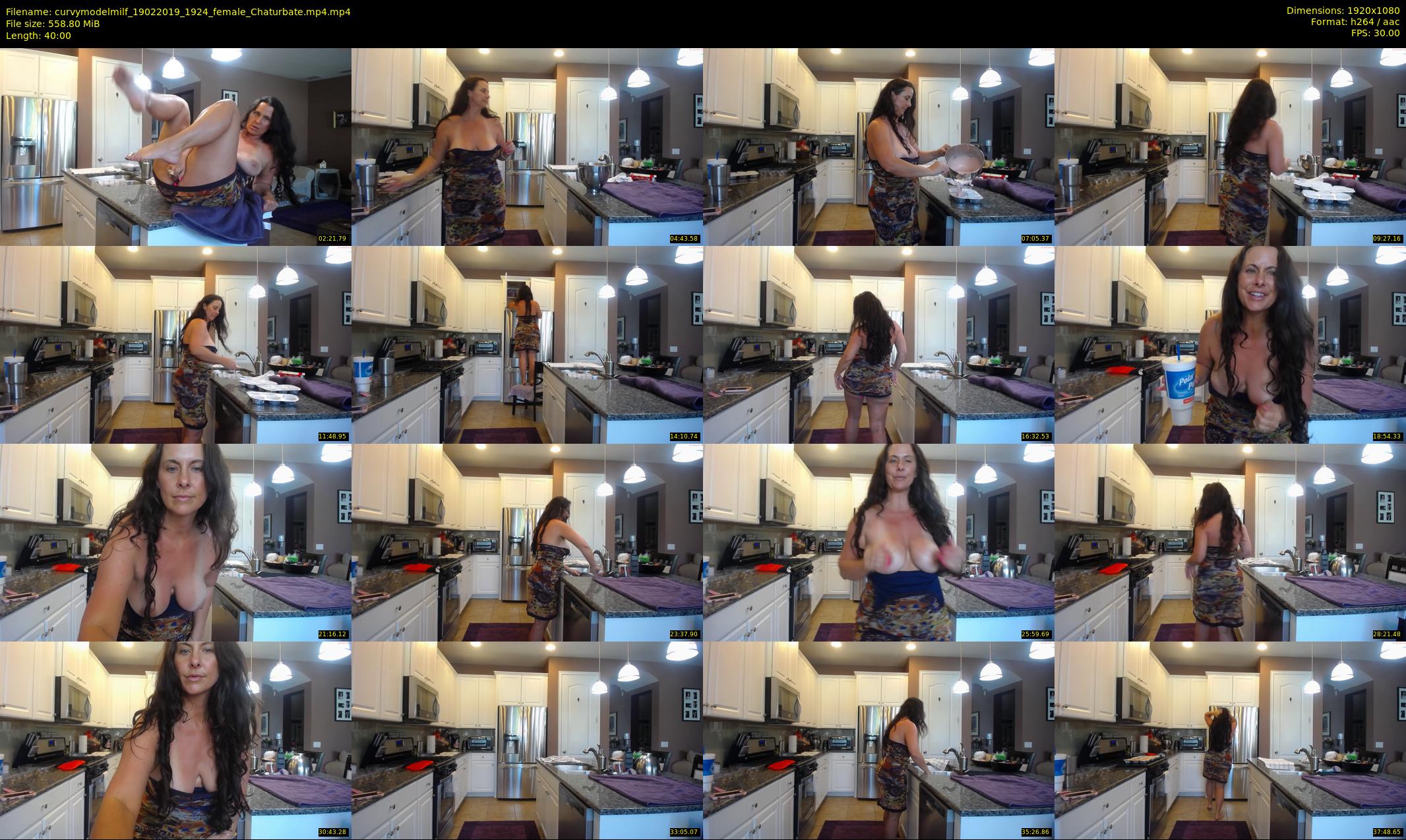 curvymodelmilf — 40 minute Chaturbate female cam show recording, 1080p, Feb 19, 2019