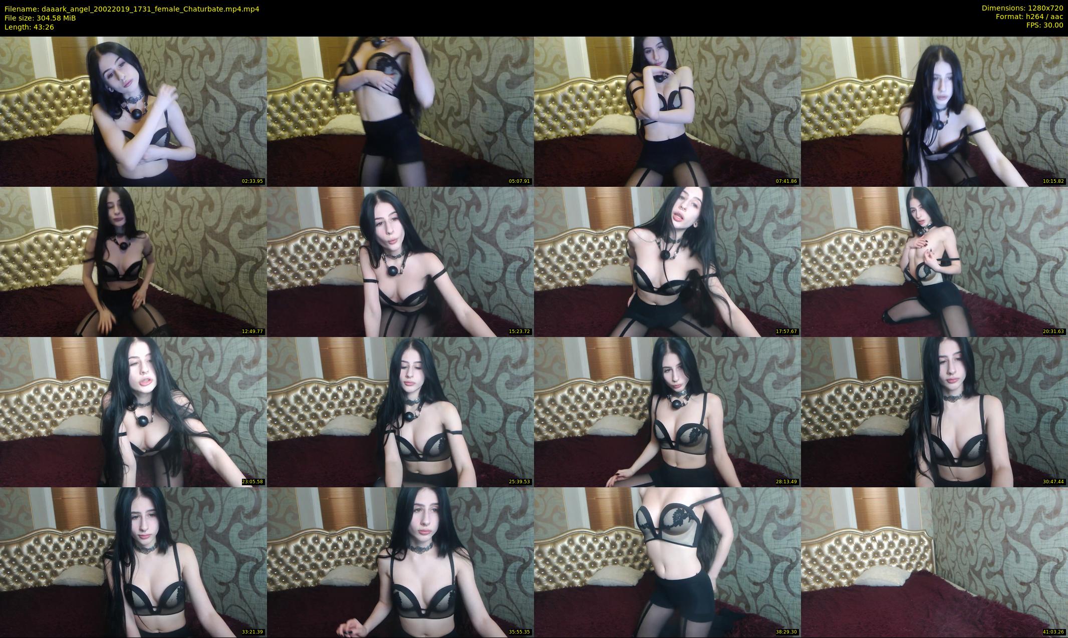 daaark_angel — 44 minute Chaturbate female cam show recording, 720p, Feb 20, 2019