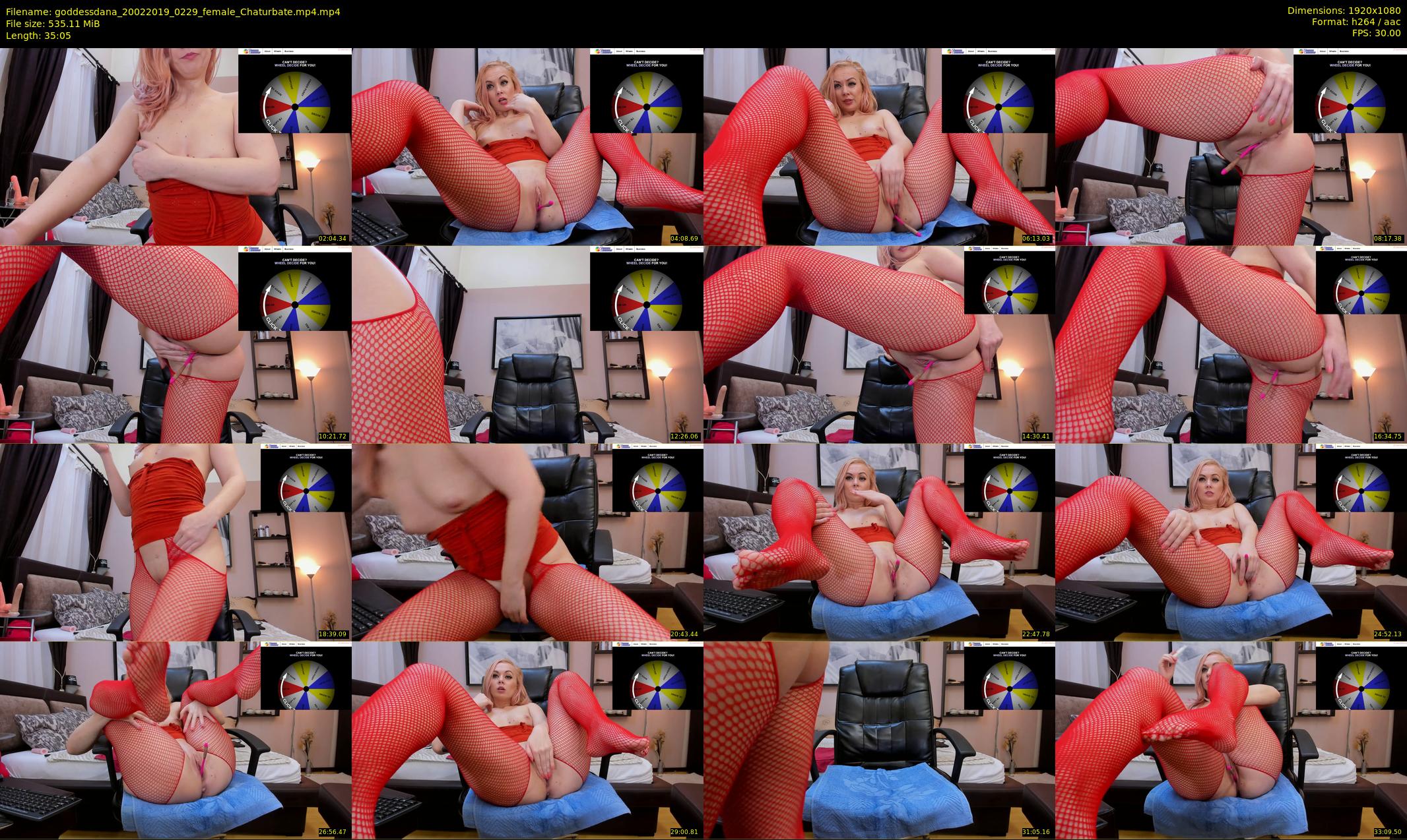 goddessdana — 36 minute Chaturbate female cam show recording, 1080p, Feb 20, 2019