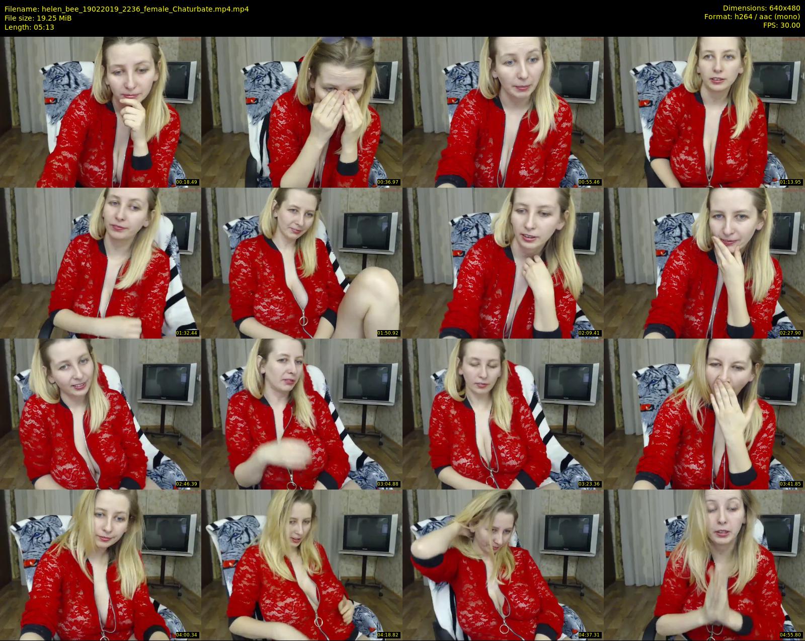helen_bee — 6 minute Chaturbate female cam show recording, 480p, Feb 19, 2019