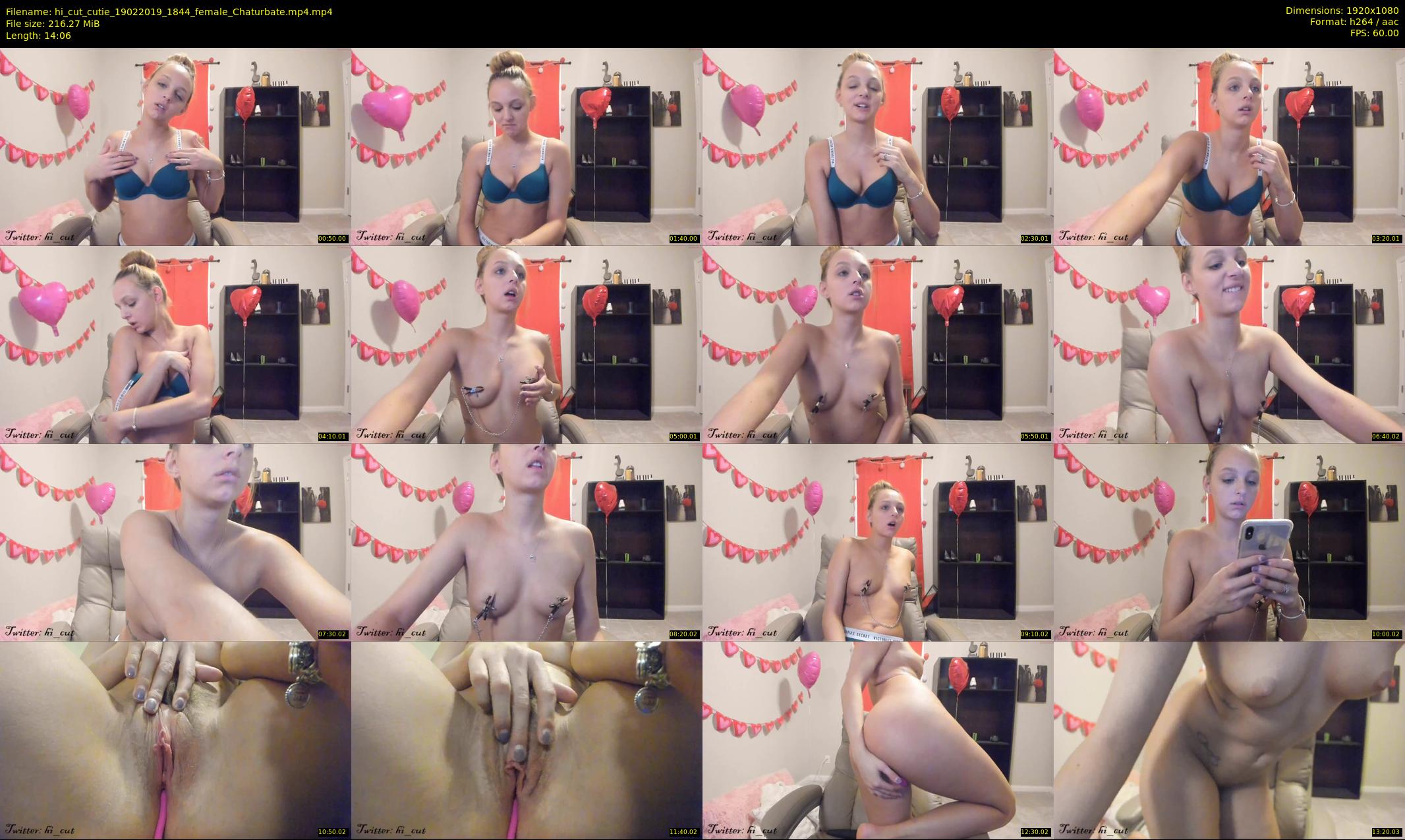 hi_cut_cutie — 15 minute Chaturbate female cam show recording, 1080p, Feb 19, 2019