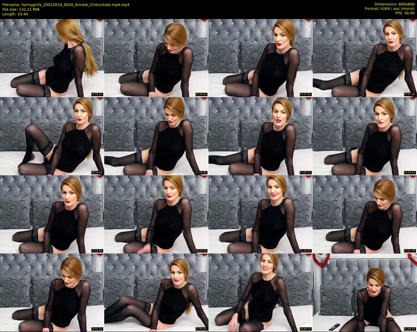 hornygirllx — 34 minute Chaturbate female cam show recording, 480p, Feb 20, 2019