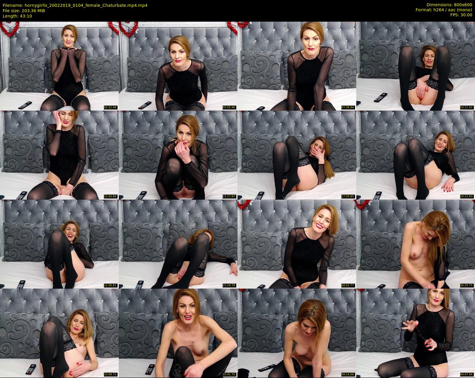 hornygirllx — 44 minute Chaturbate female cam show recording, 480p, Feb 20, 2019