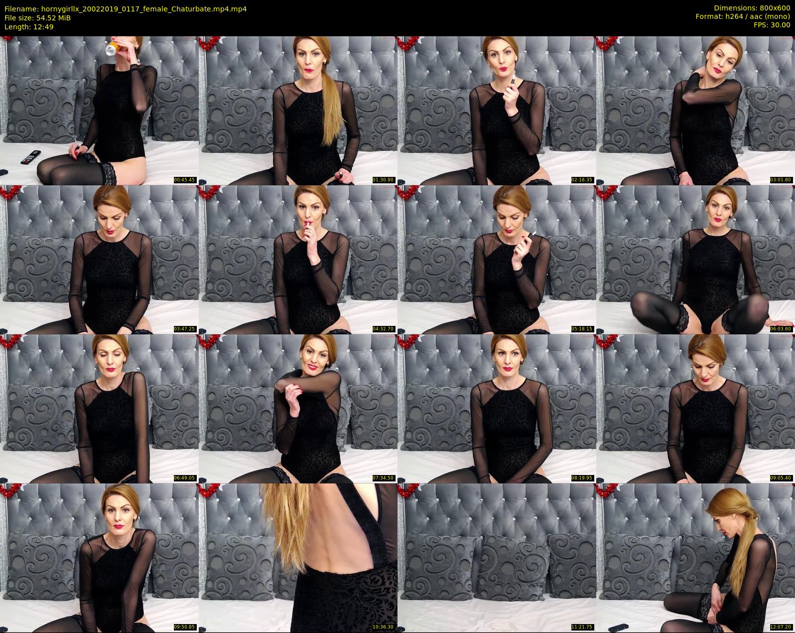 hornygirllx — 13 minute Chaturbate female cam show recording, 480p, Feb 20, 2019