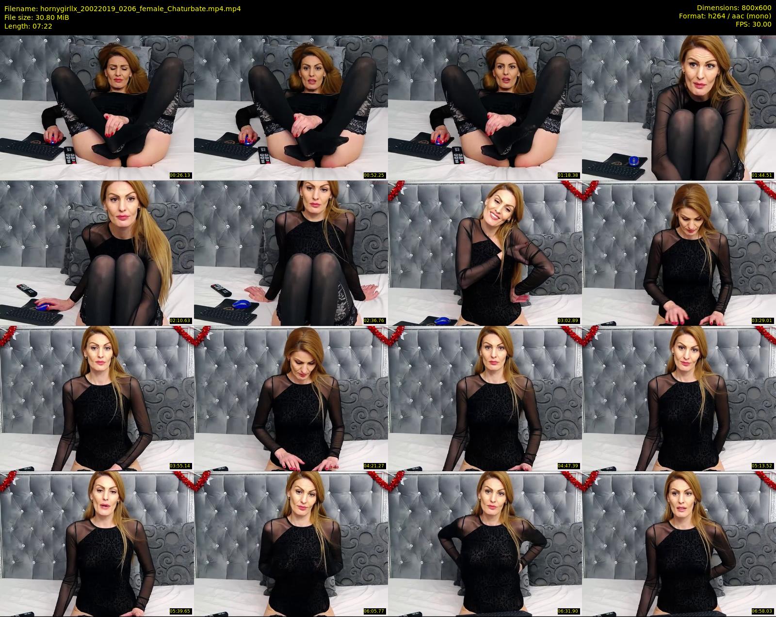 hornygirllx — 8 minute Chaturbate female cam show recording, 480p, Feb 20, 2019