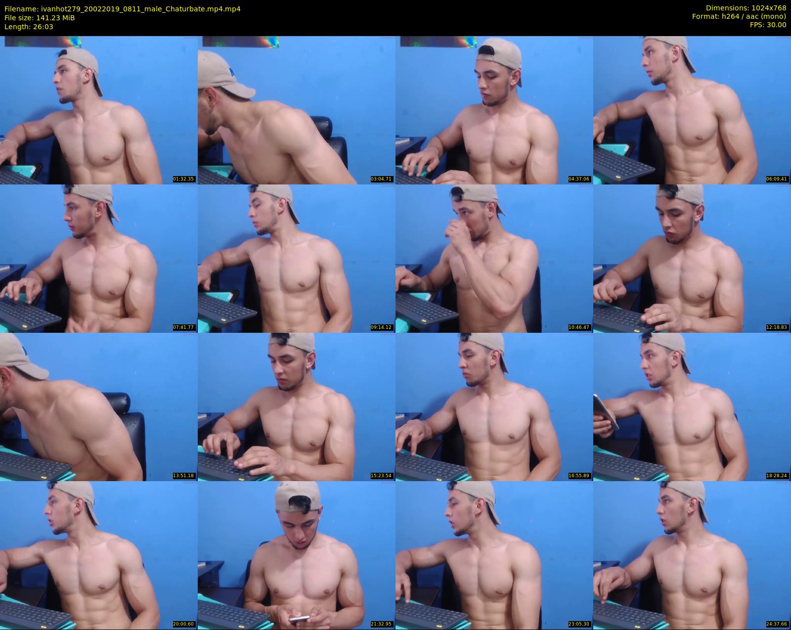 ivanhot279 — 27 minute Chaturbate male cam show recording, 720p, Feb 20, 2019