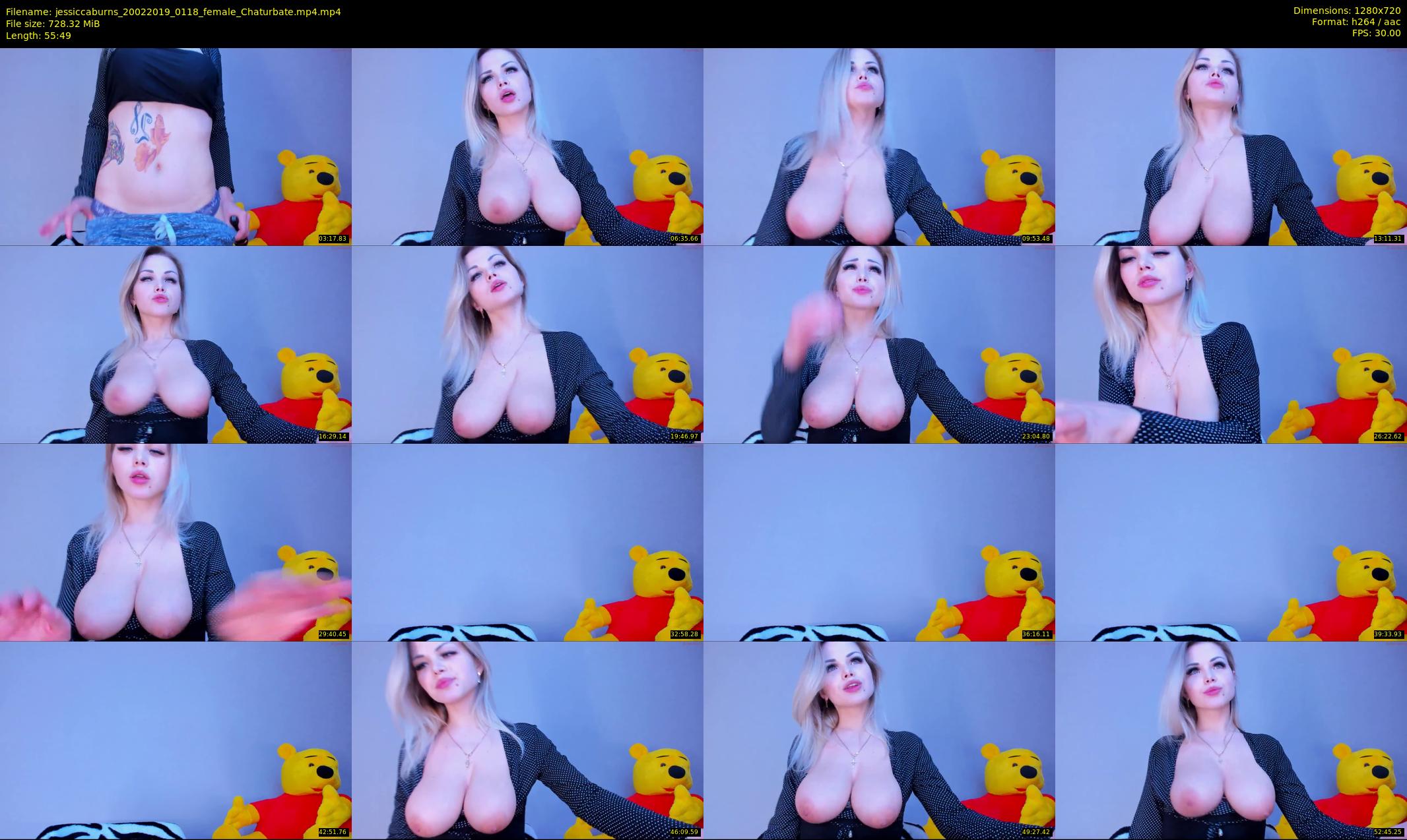 jessiccaburns — 56 minute Chaturbate female cam show recording, 720p, Feb 20, 2019