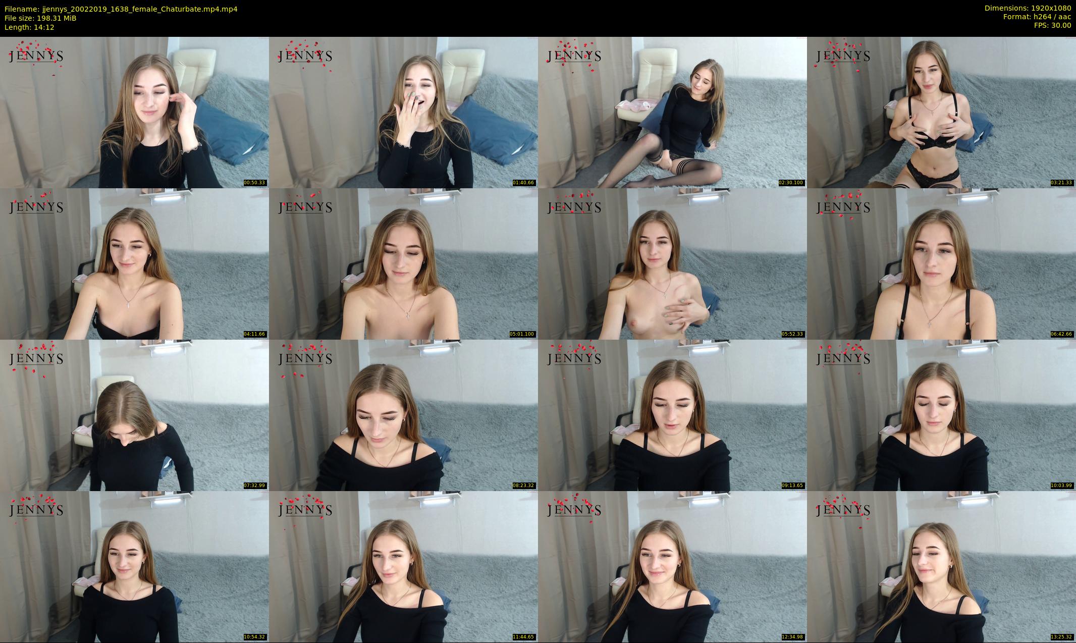 jjennys — 15 minute Chaturbate female cam show recording, 1080p, Feb 20, 2019