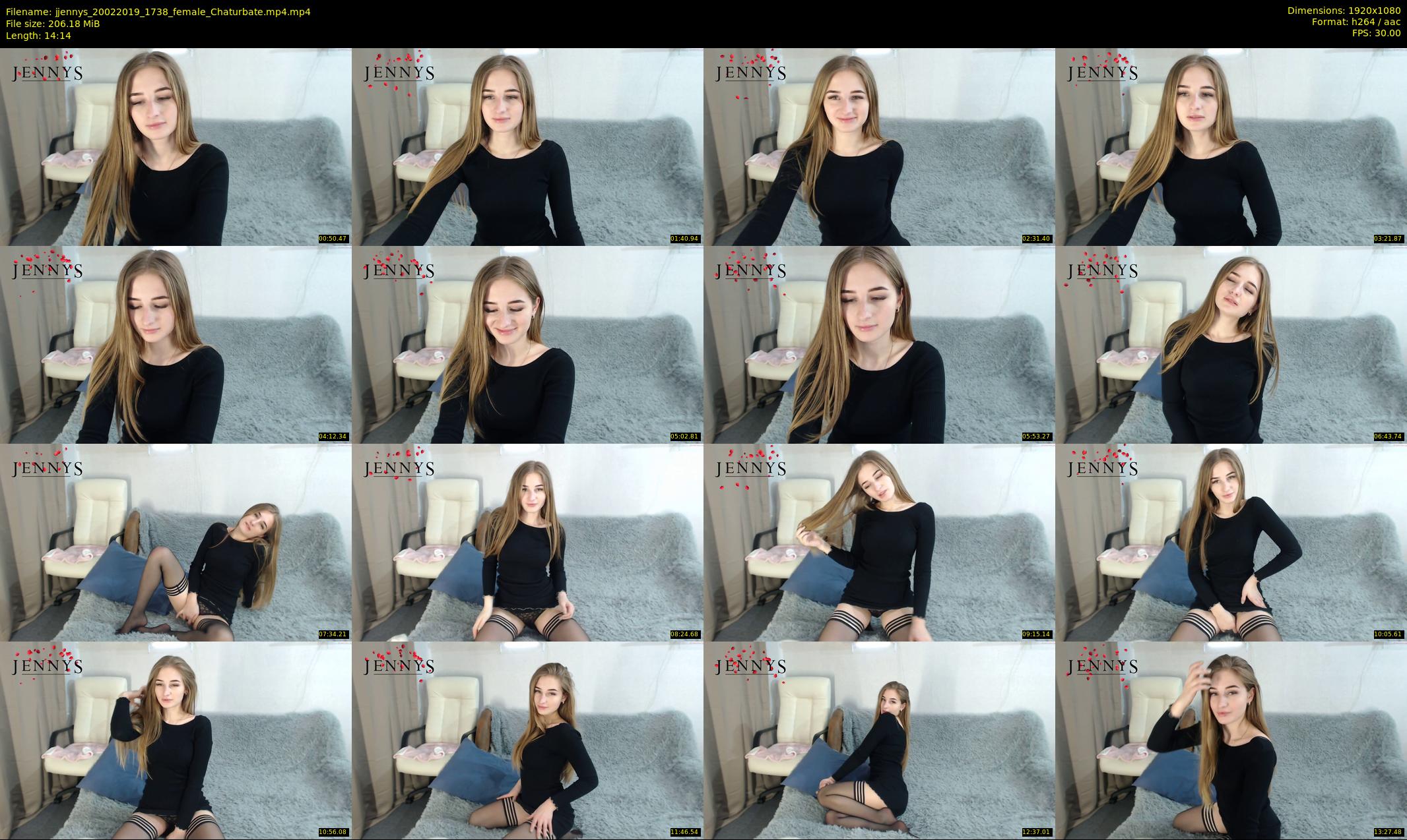 jjennys — 15 minute Chaturbate female cam show recording, 1080p, Feb 20, 2019