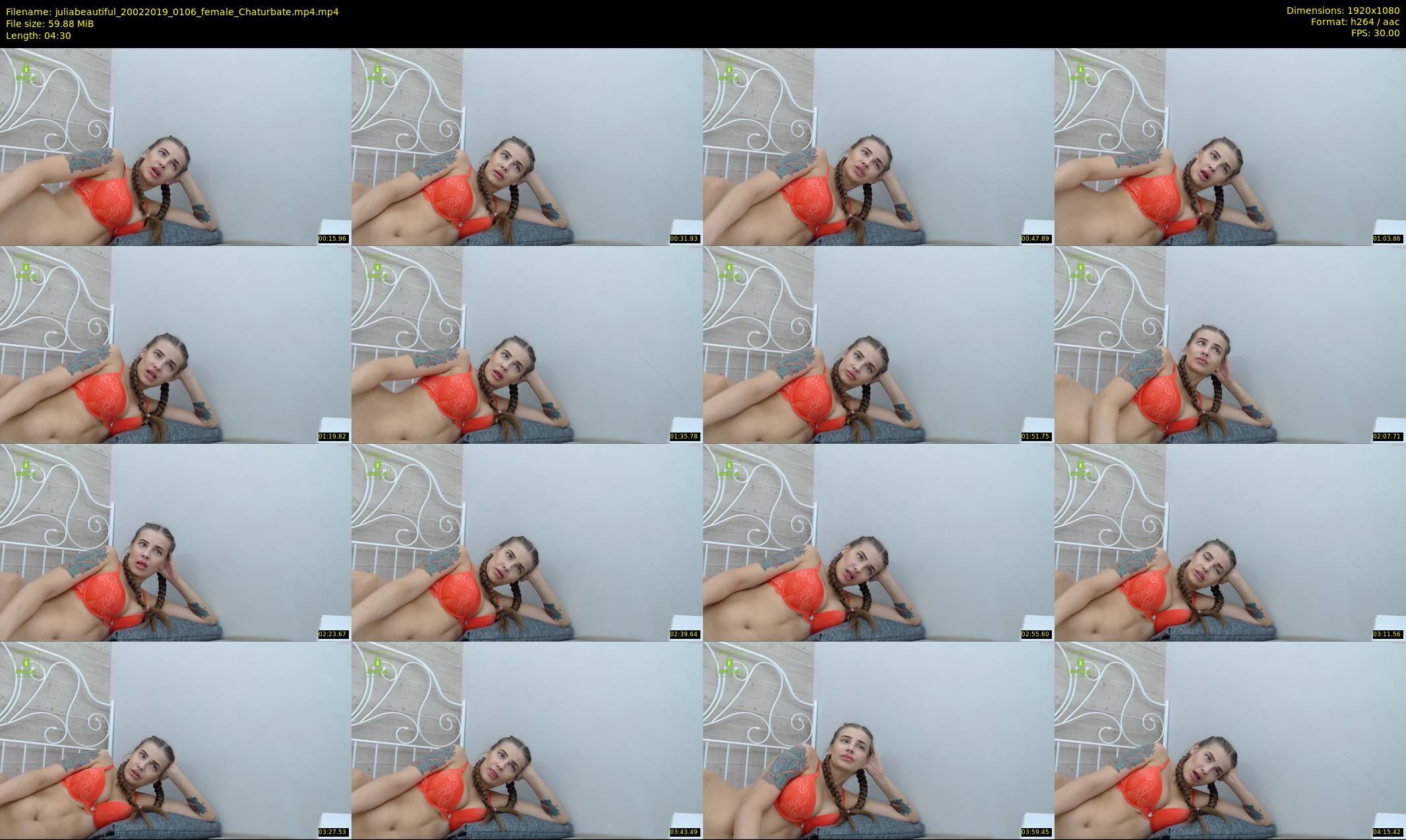 juliabeautiful — 5 minute Chaturbate female cam show recording, 1080p, Feb 20, 2019