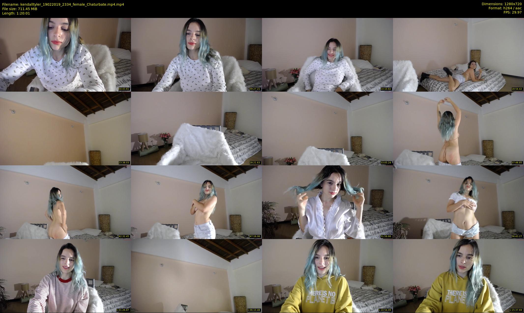 kendalltyler — 81 minute Chaturbate female cam show recording, 720p, Feb 19, 2019