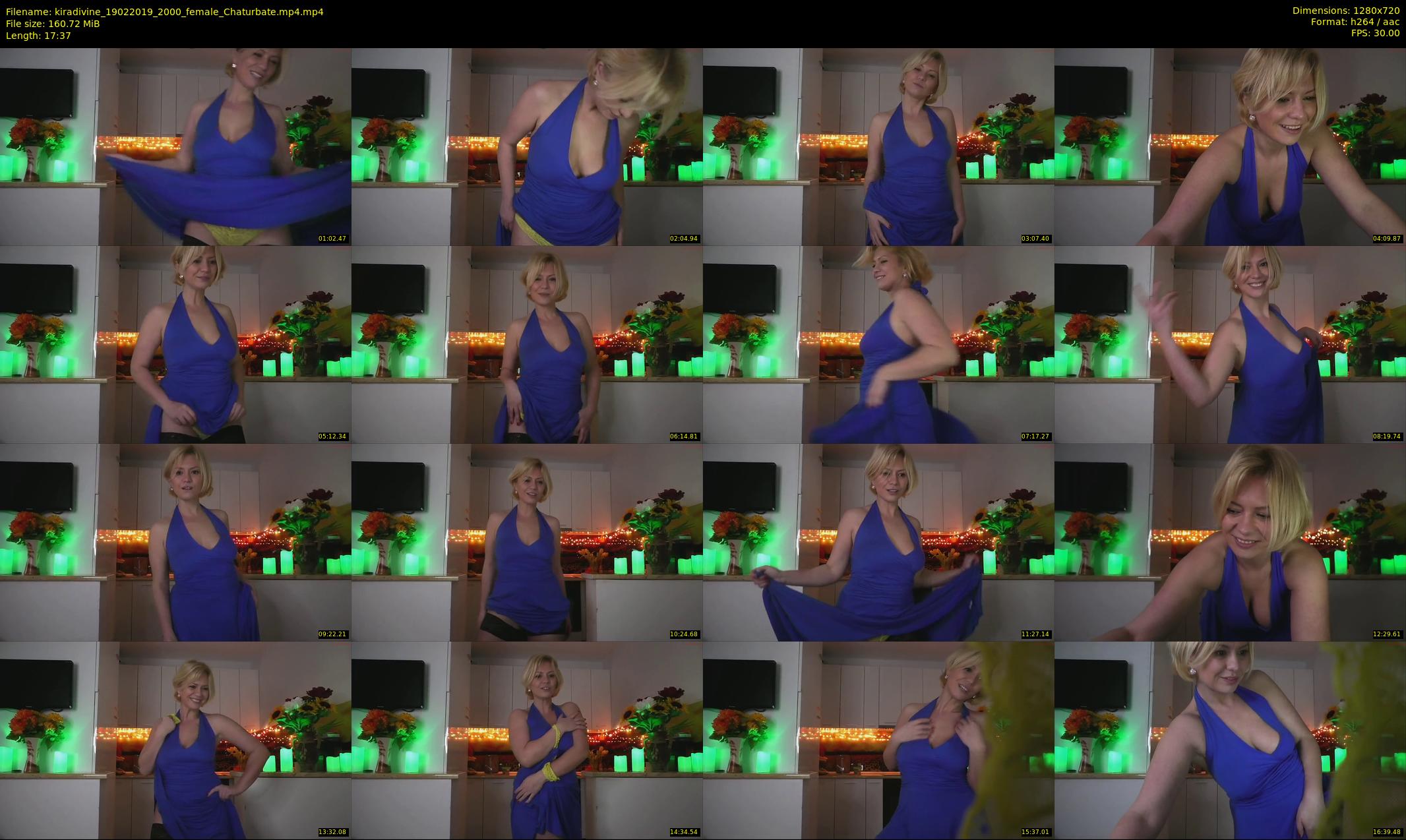 kiradivine — 18 minute Chaturbate female cam show recording, 720p, Feb 19, 2019