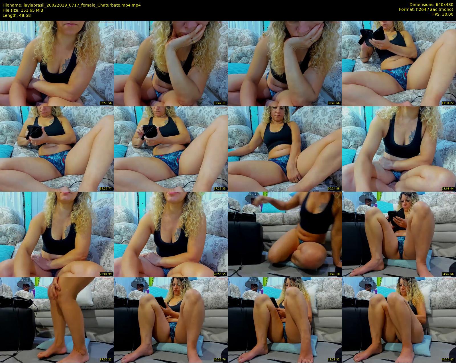 laylabrasil — 49 minute Chaturbate female cam show recording, 480p, Feb 20, 2019