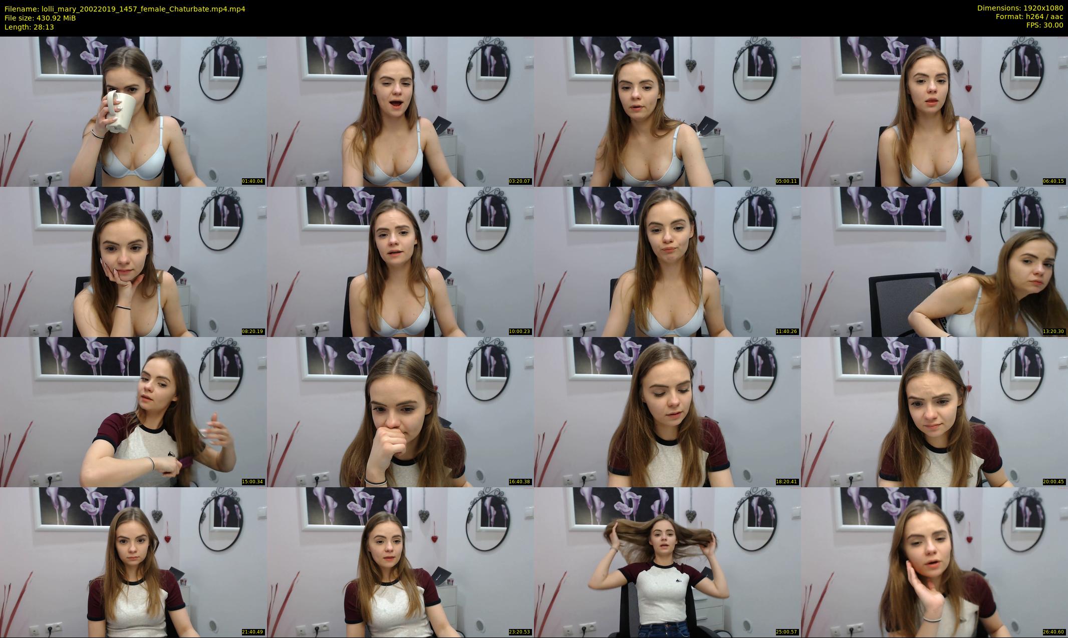 lolli_mary — 29 minute Chaturbate female cam show recording, 1080p, Feb 20, 2019