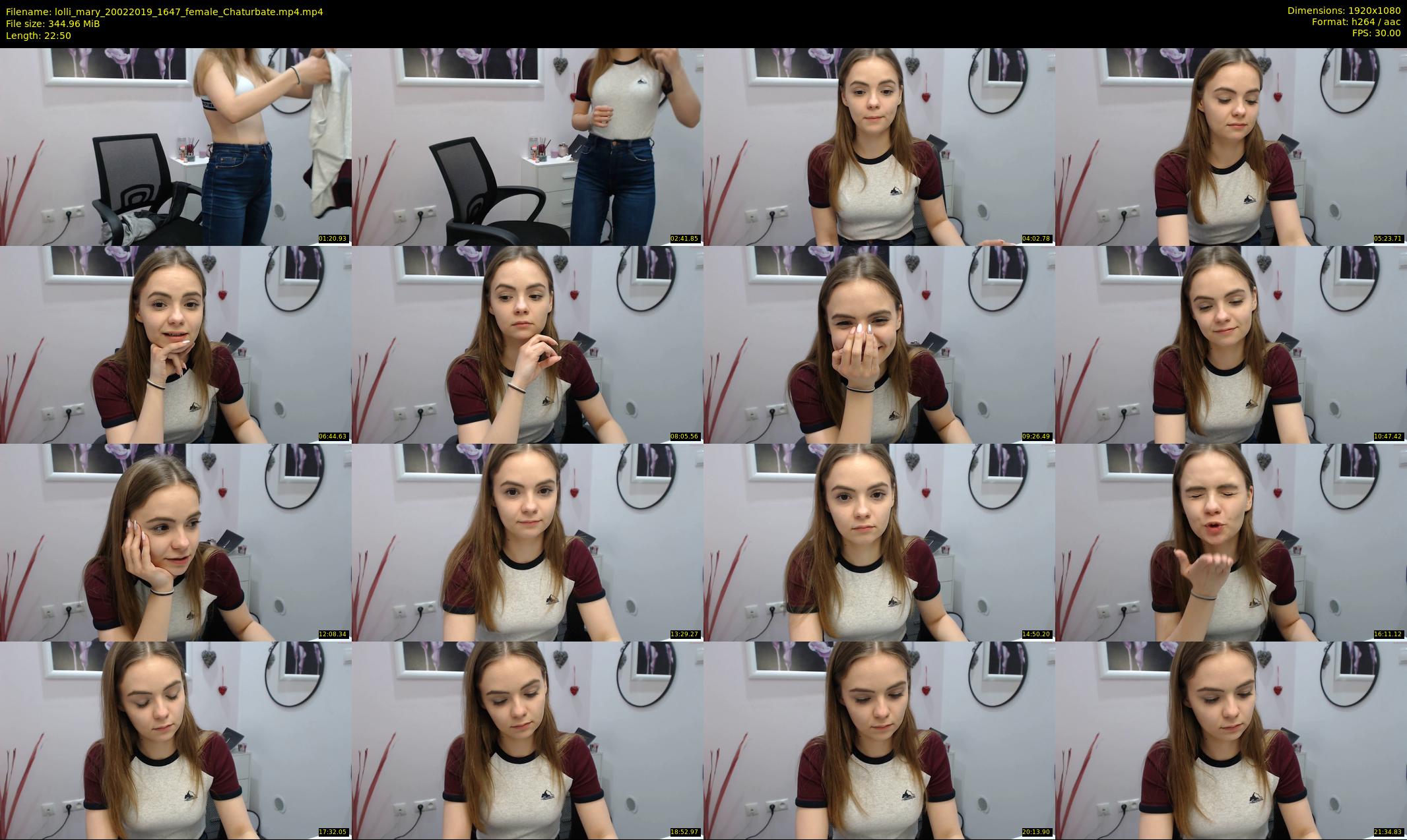 lolli_mary — 23 minute Chaturbate female cam show recording, 1080p, Feb 20, 2019