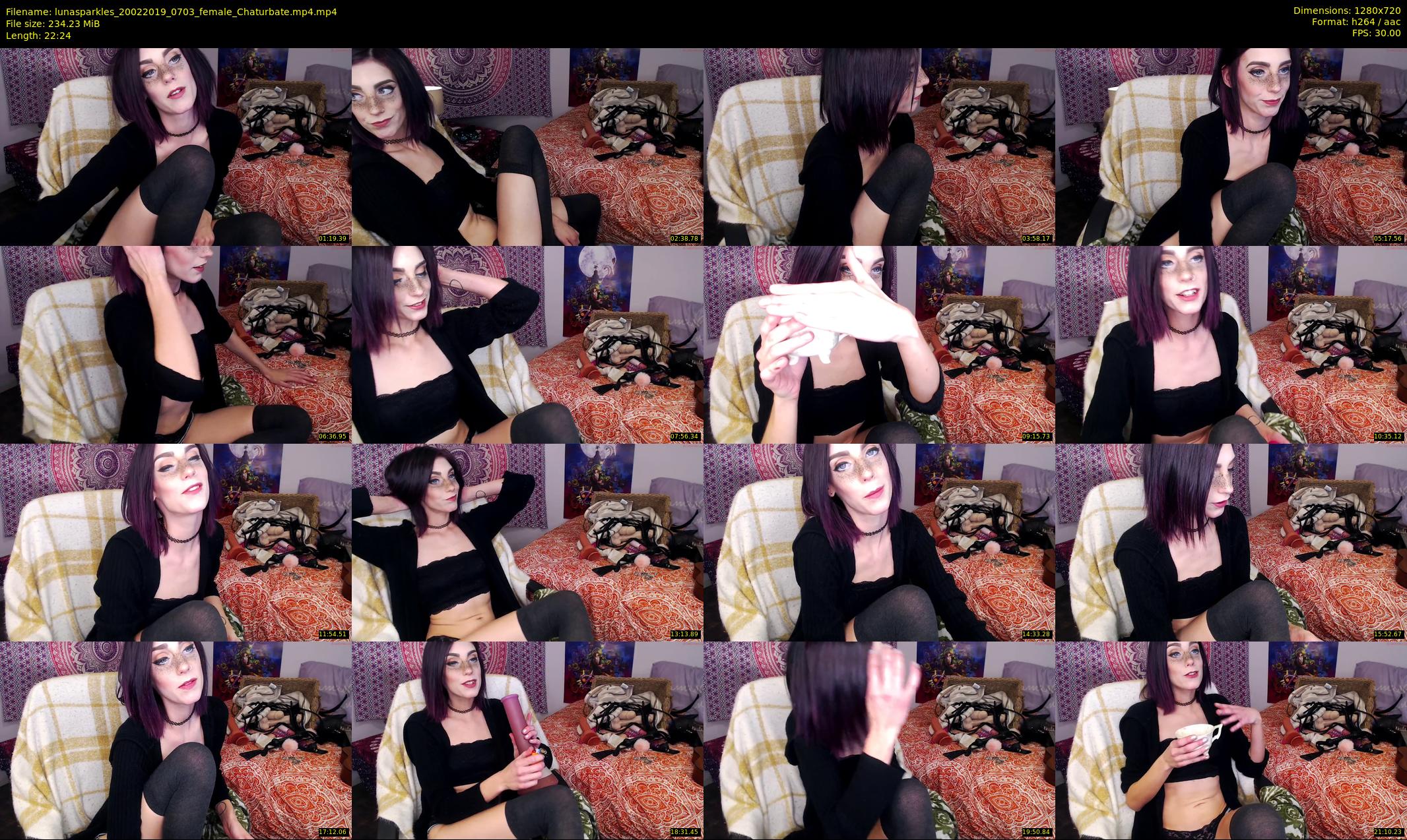 lunasparkles — 23 minute Chaturbate female cam show recording, 720p, Feb 20, 2019